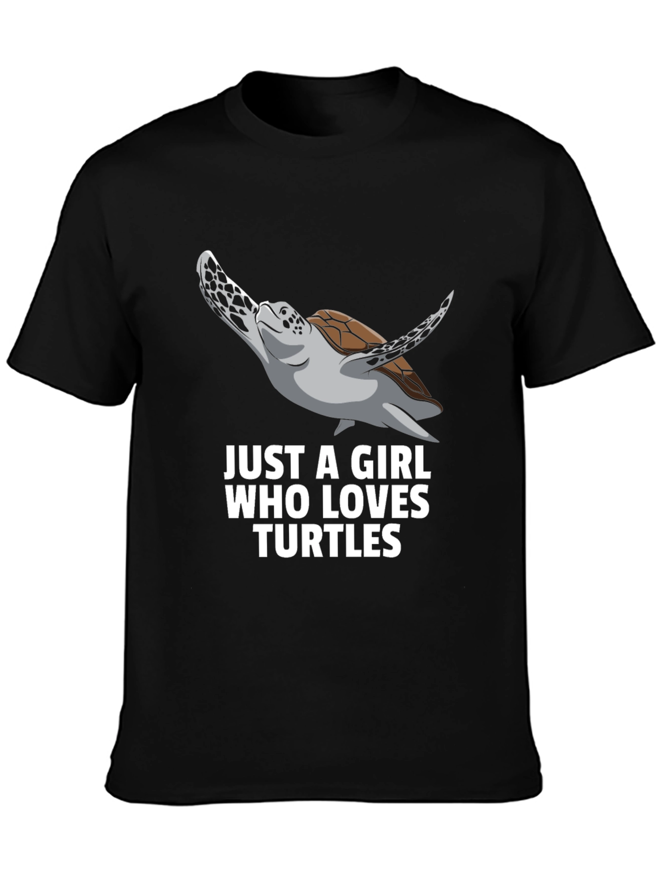 Turtle Lover Graphic T-Shirt - Black Unisex Tee