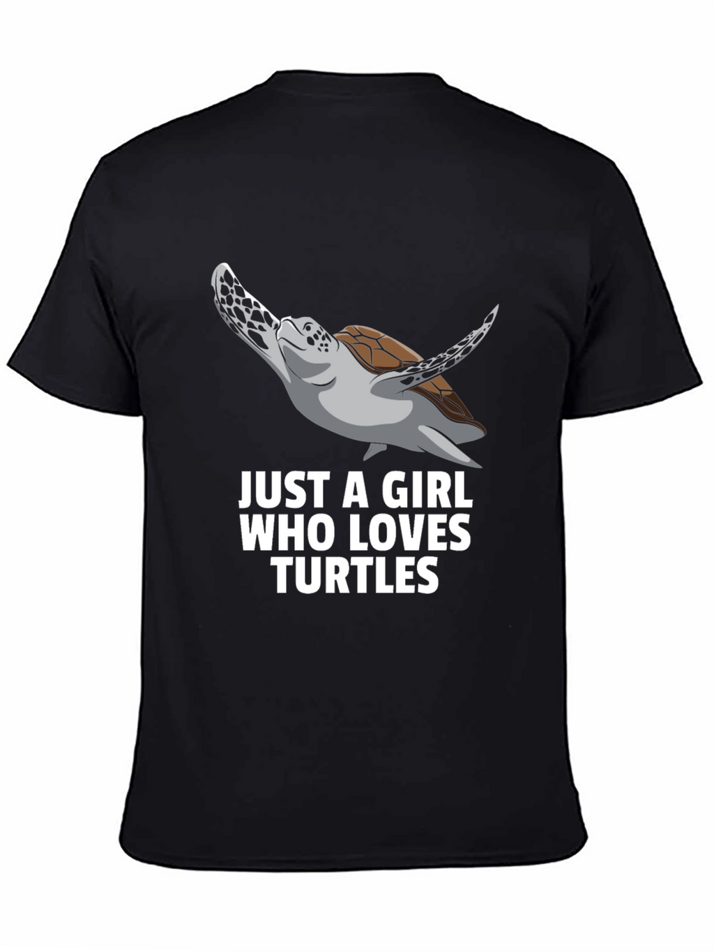 Turtle Lover Graphic T-Shirt - Black Unisex Tee