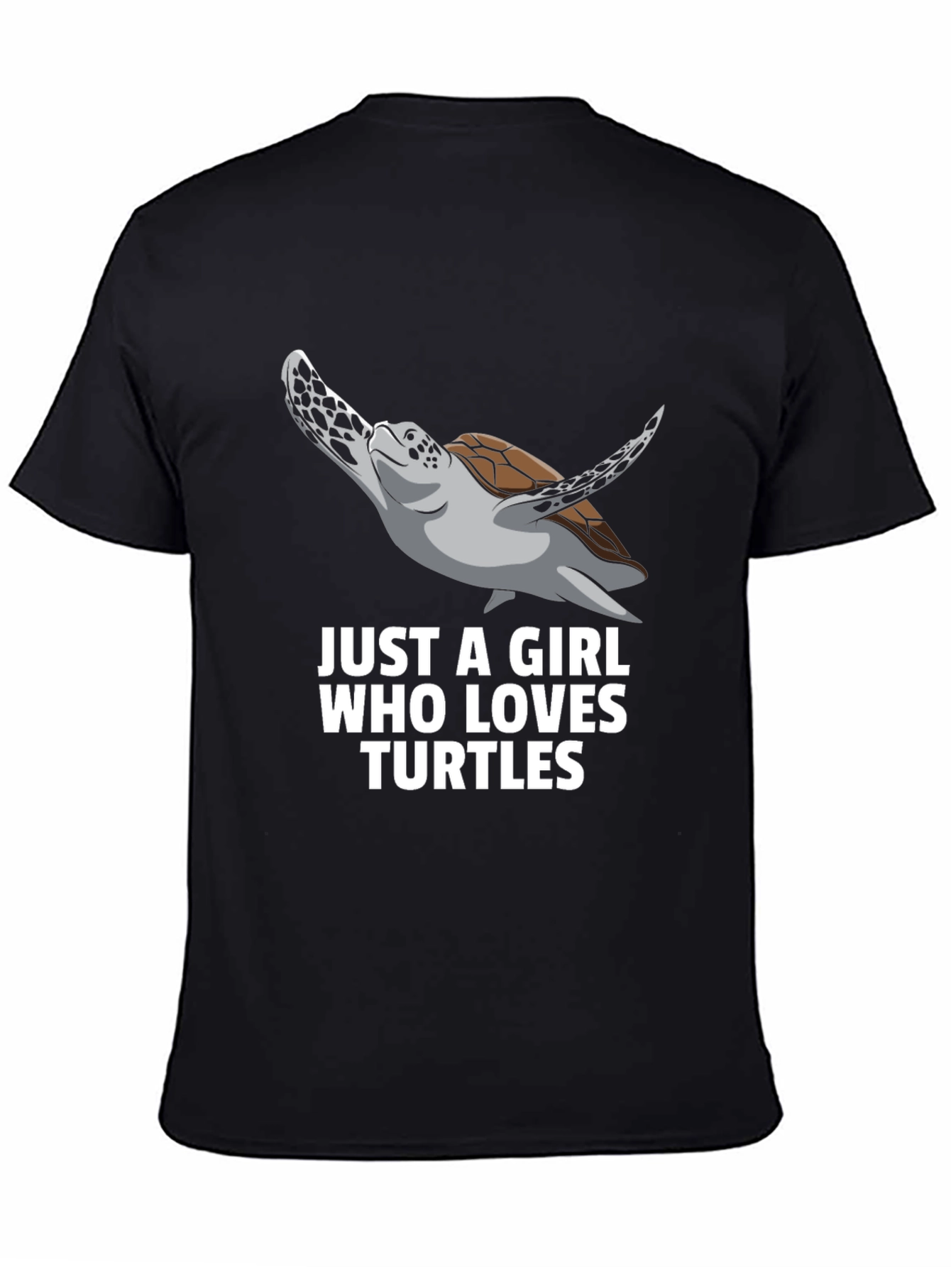 Turtle Lover Graphic T-Shirt - Black Unisex Tee