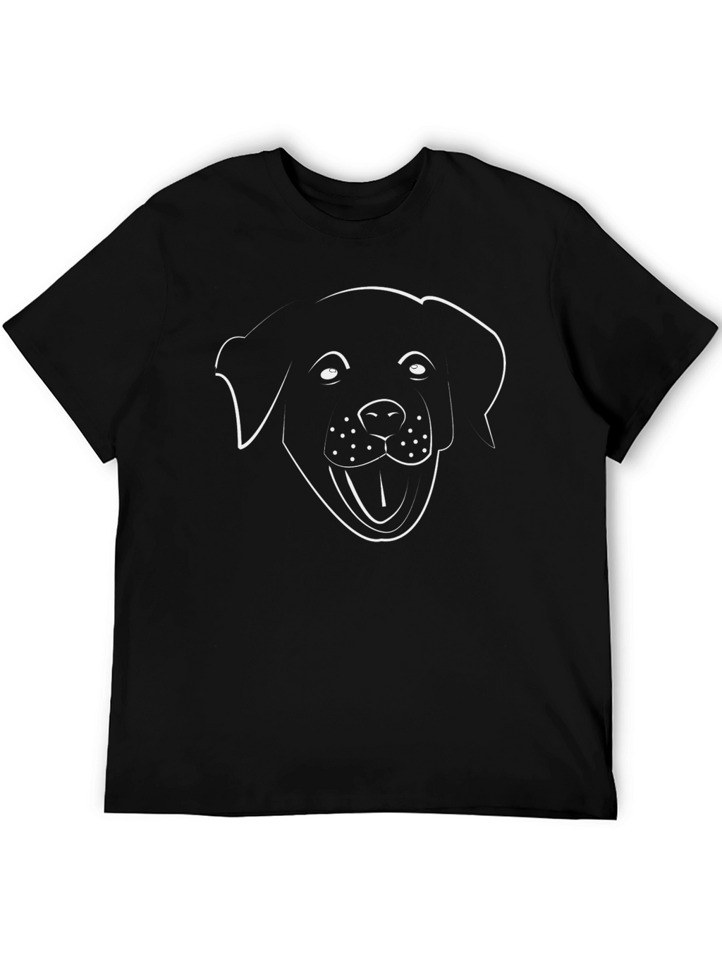 Dog Outline T-Shirt - Black