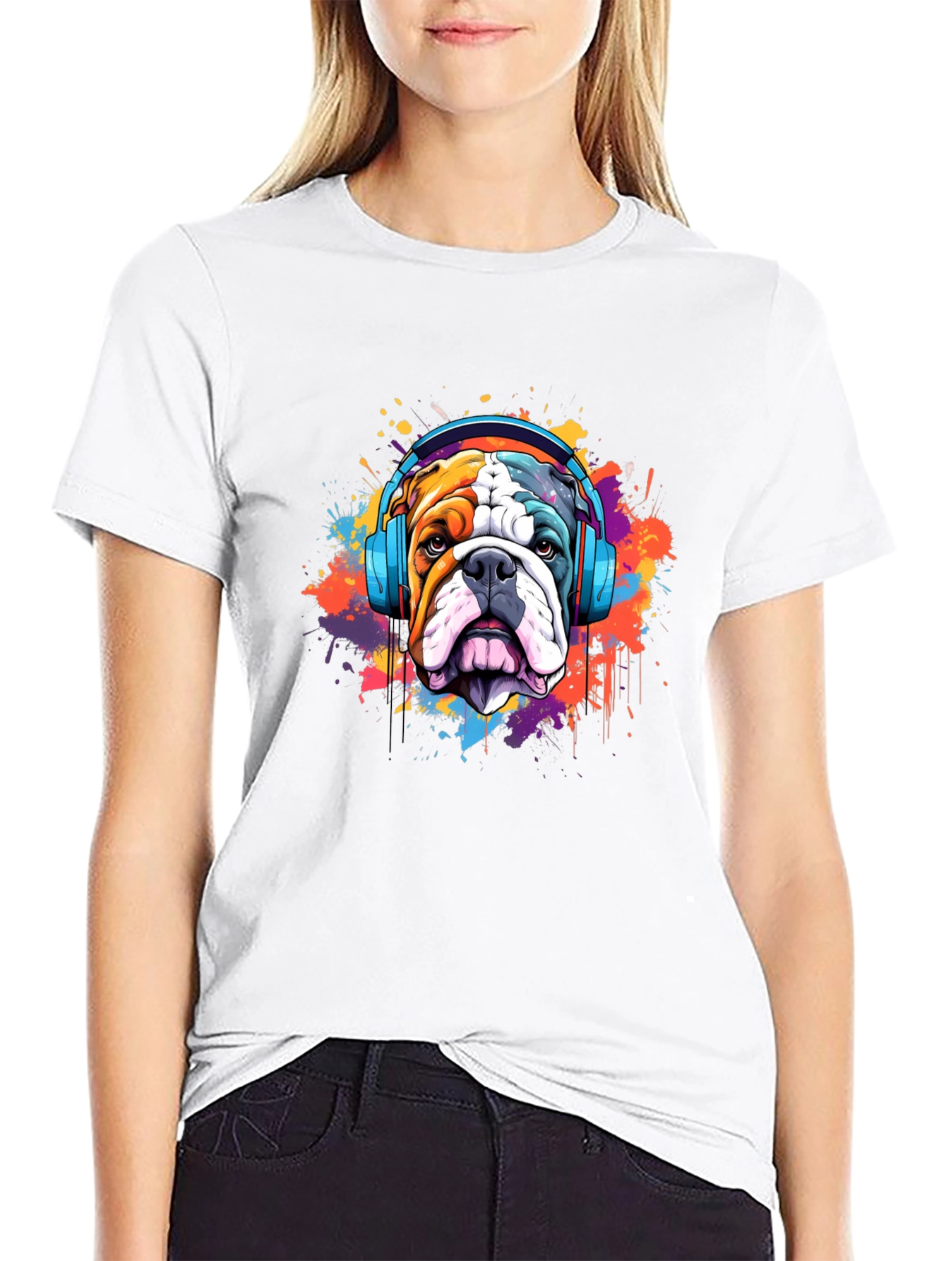 Bulldog DJ Graphic T-Shirt