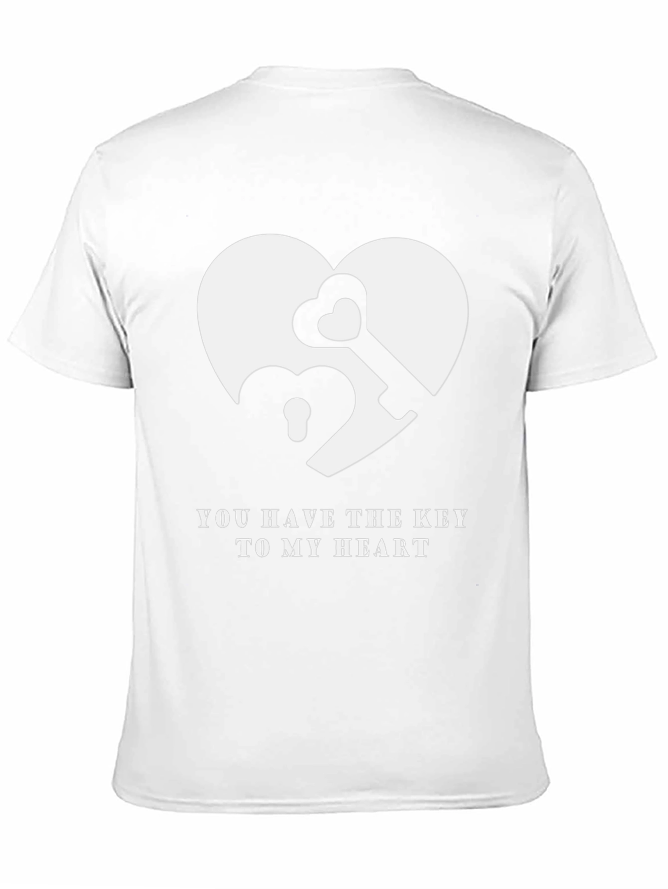 Heart Key Graphic T-Shirt - You Have the Key