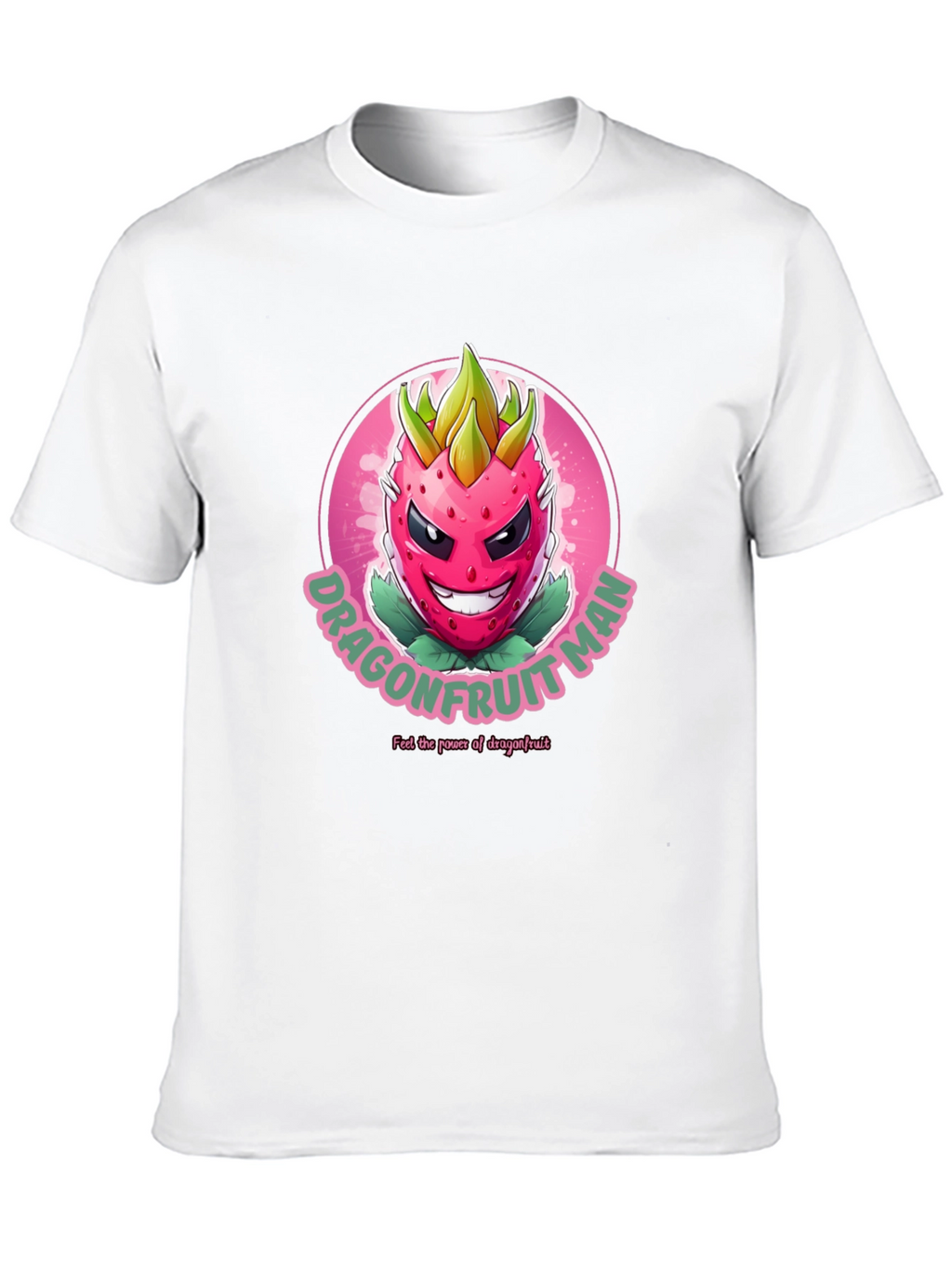 Dragonfruit Man Graphic T-Shirt - Black Cotton Tee