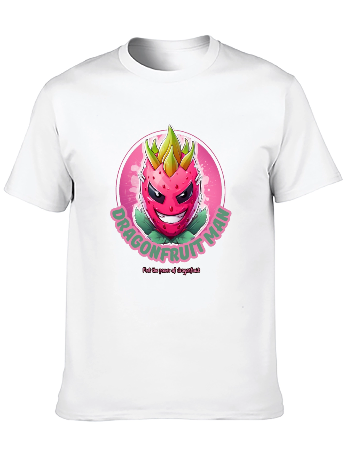 Dragonfruit Man Graphic T-Shirt - Black Cotton Tee