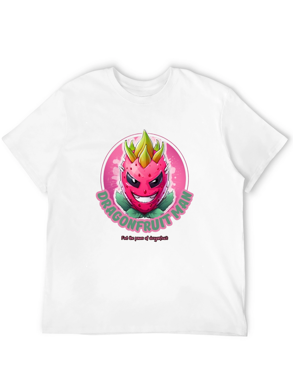 Dragonfruit Man Graphic T-Shirt - Black Cotton Tee