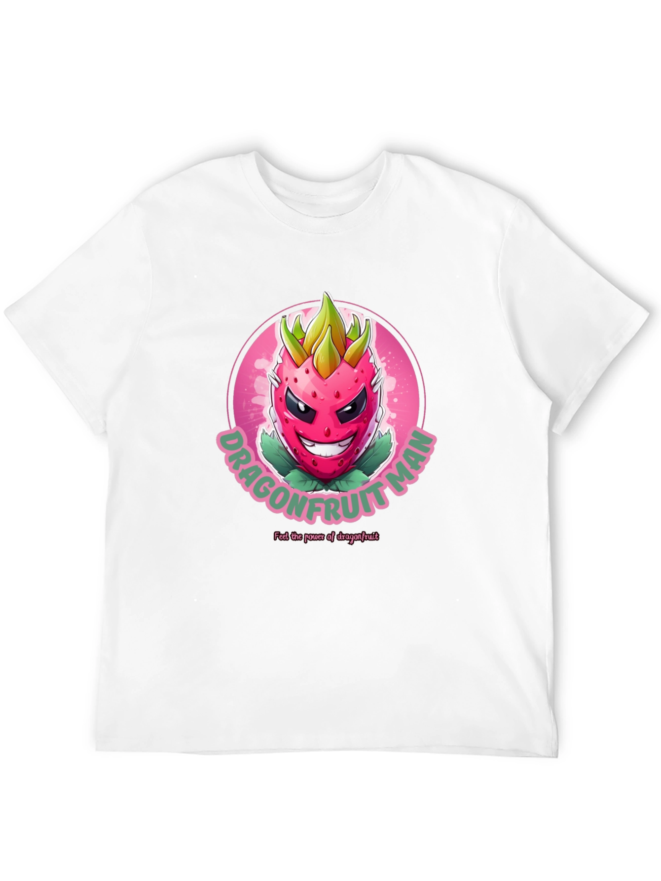 Dragonfruit Man Graphic T-Shirt - Black Cotton Tee