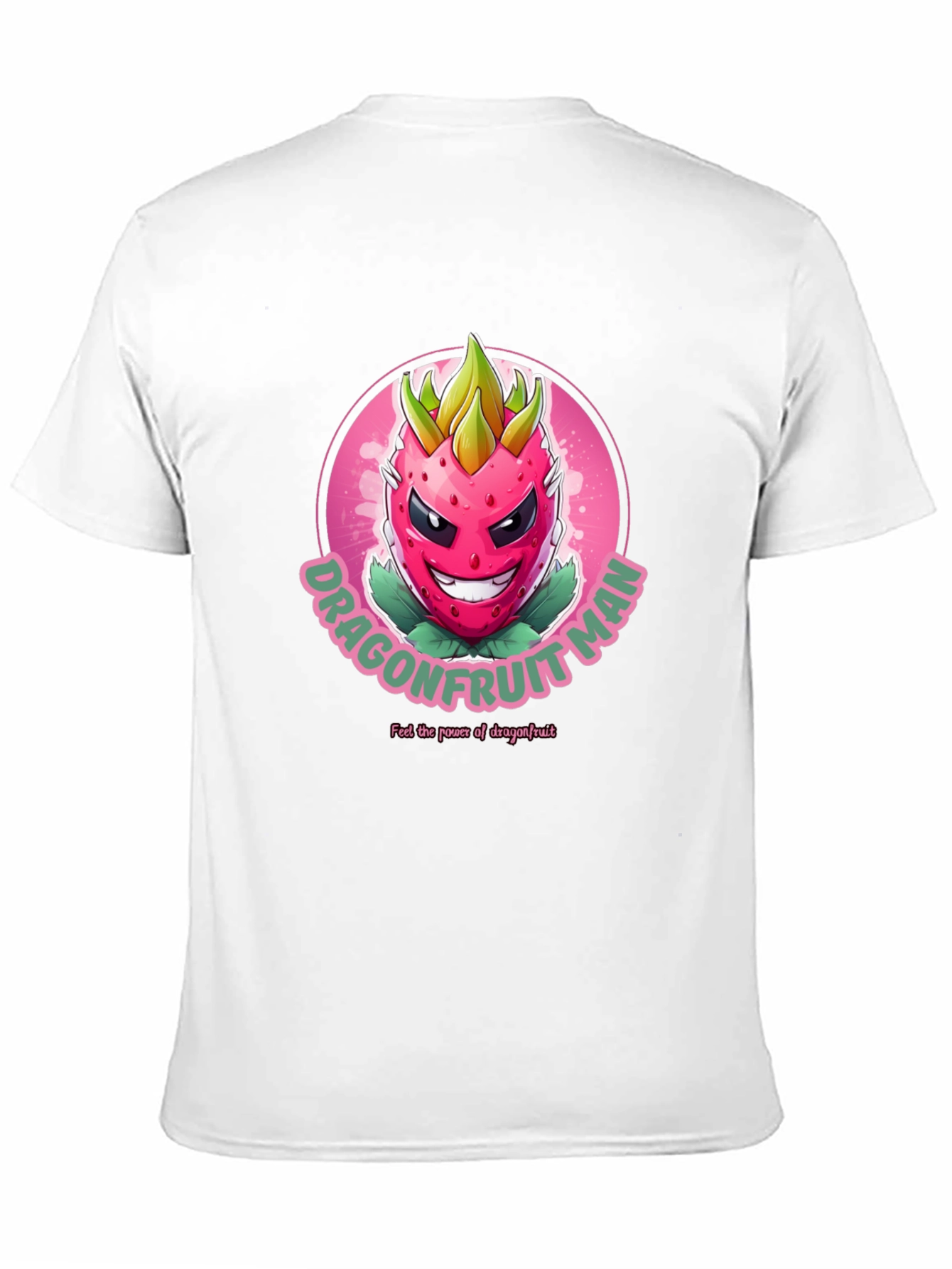 Dragonfruit Man Graphic T-Shirt - Black Cotton Tee
