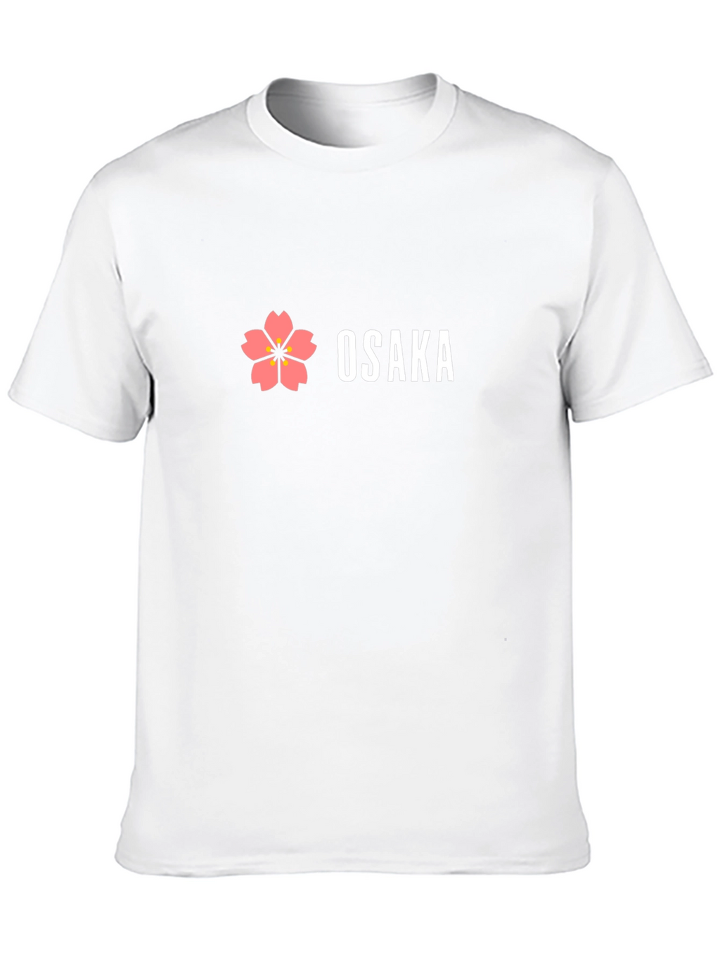 Osaka Flower Graphic Black T-Shirt