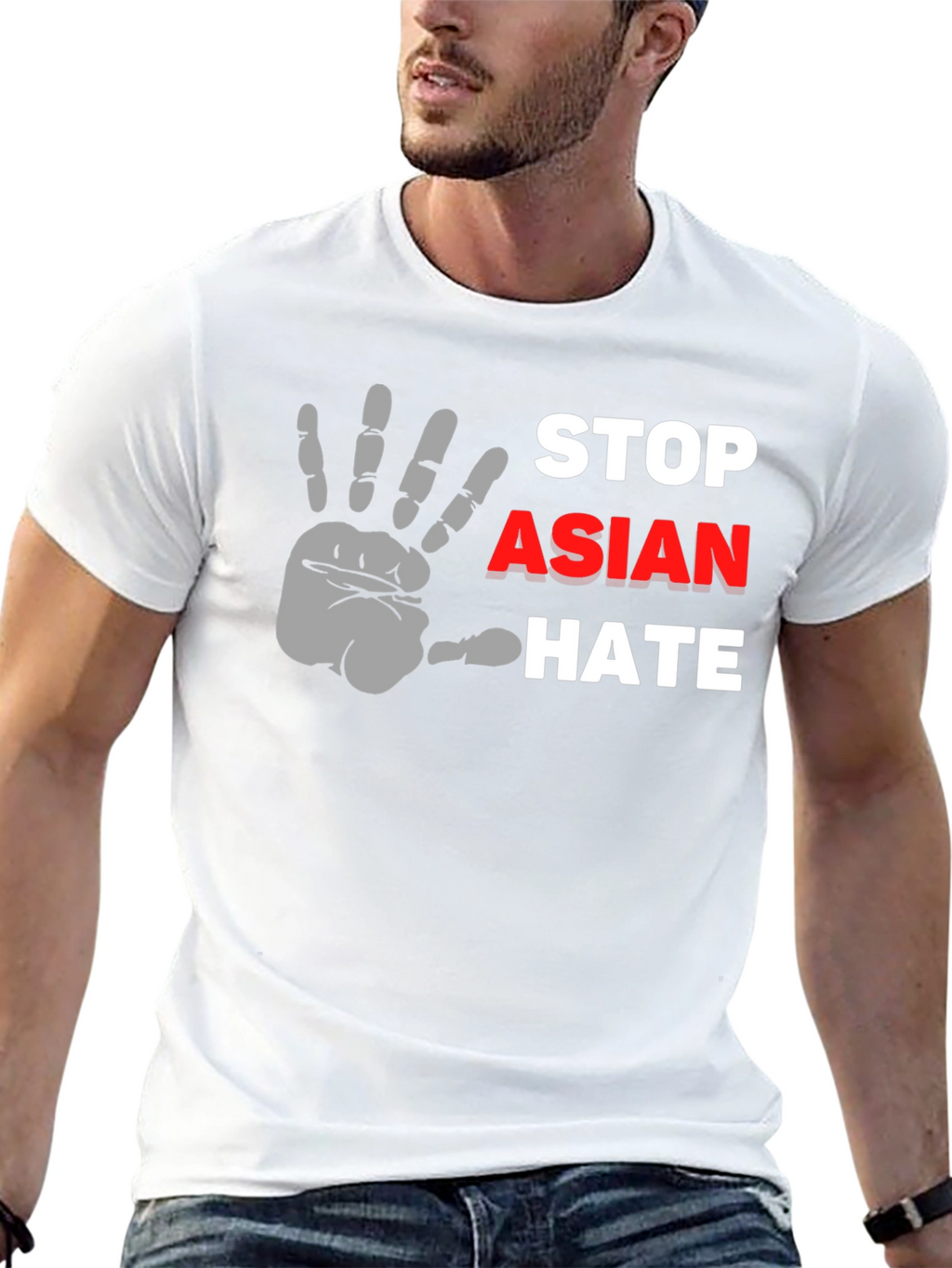 Stop Asian Hate Awareness T-Shirt - Black