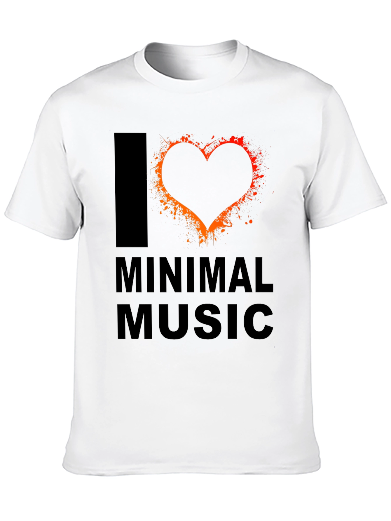 I Love Minimal Music T-Shirt - Unique Graphic Tee