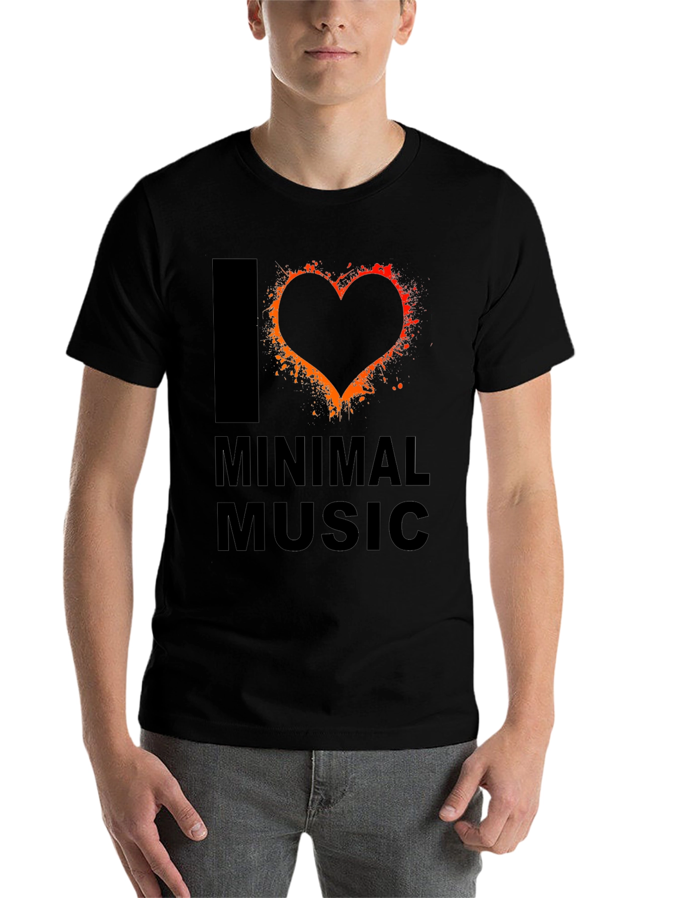I Love Minimal Music T-Shirt - Unique Graphic Tee