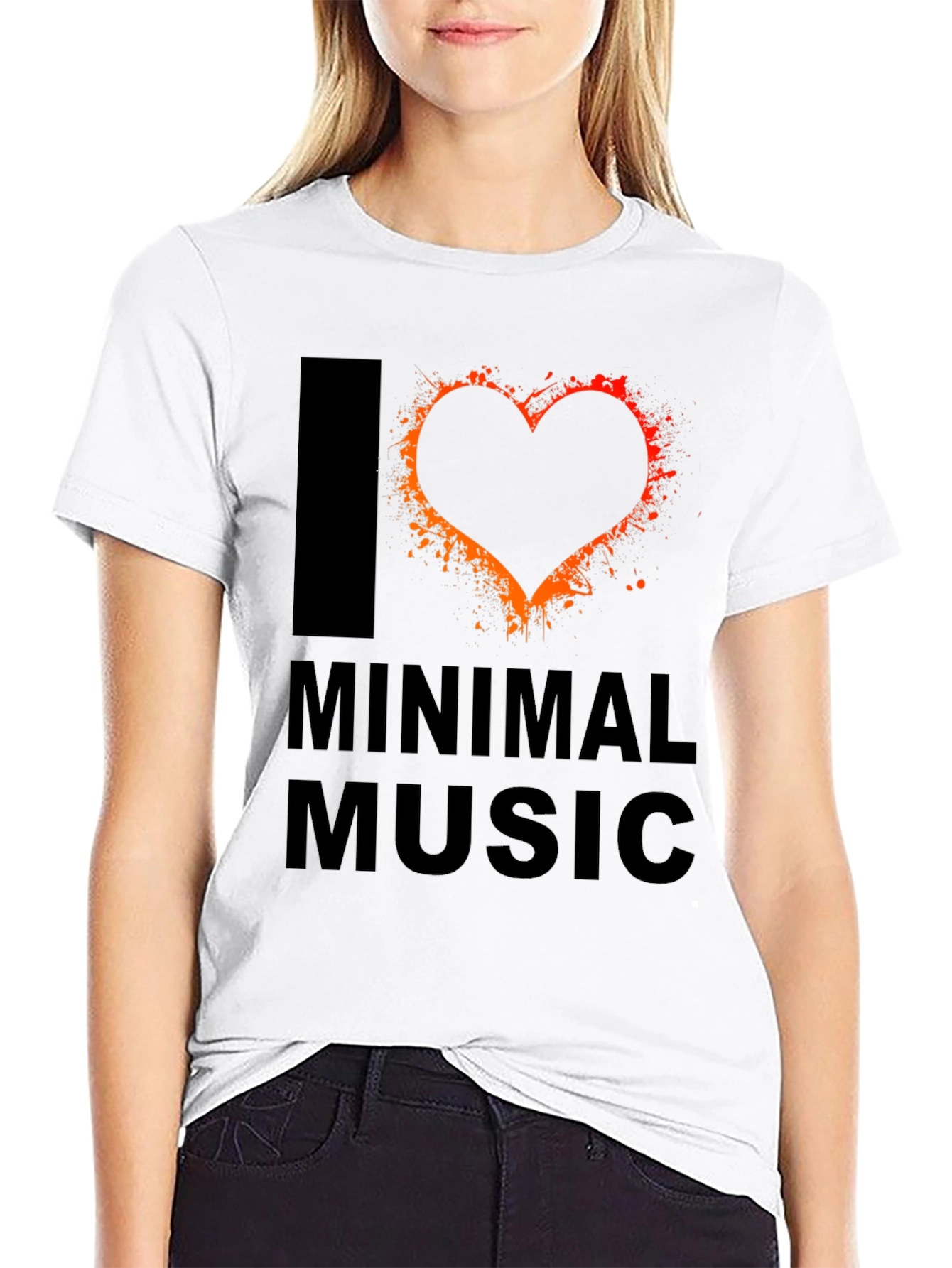 I Love Minimal Music T-Shirt - Unique Graphic Tee