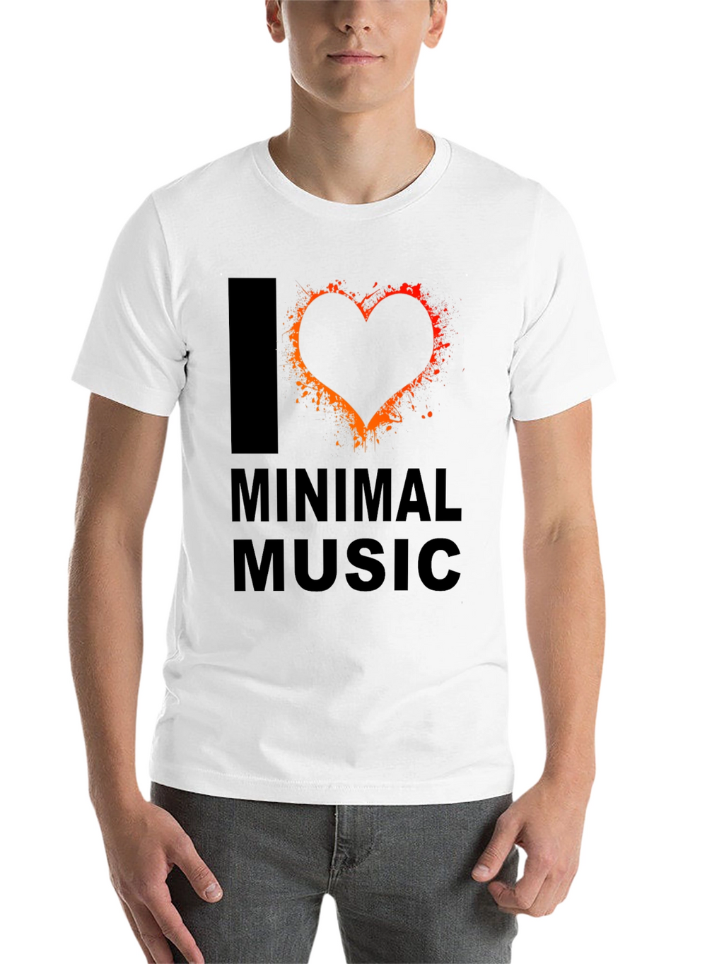I Love Minimal Music T-Shirt - Unique Graphic Tee