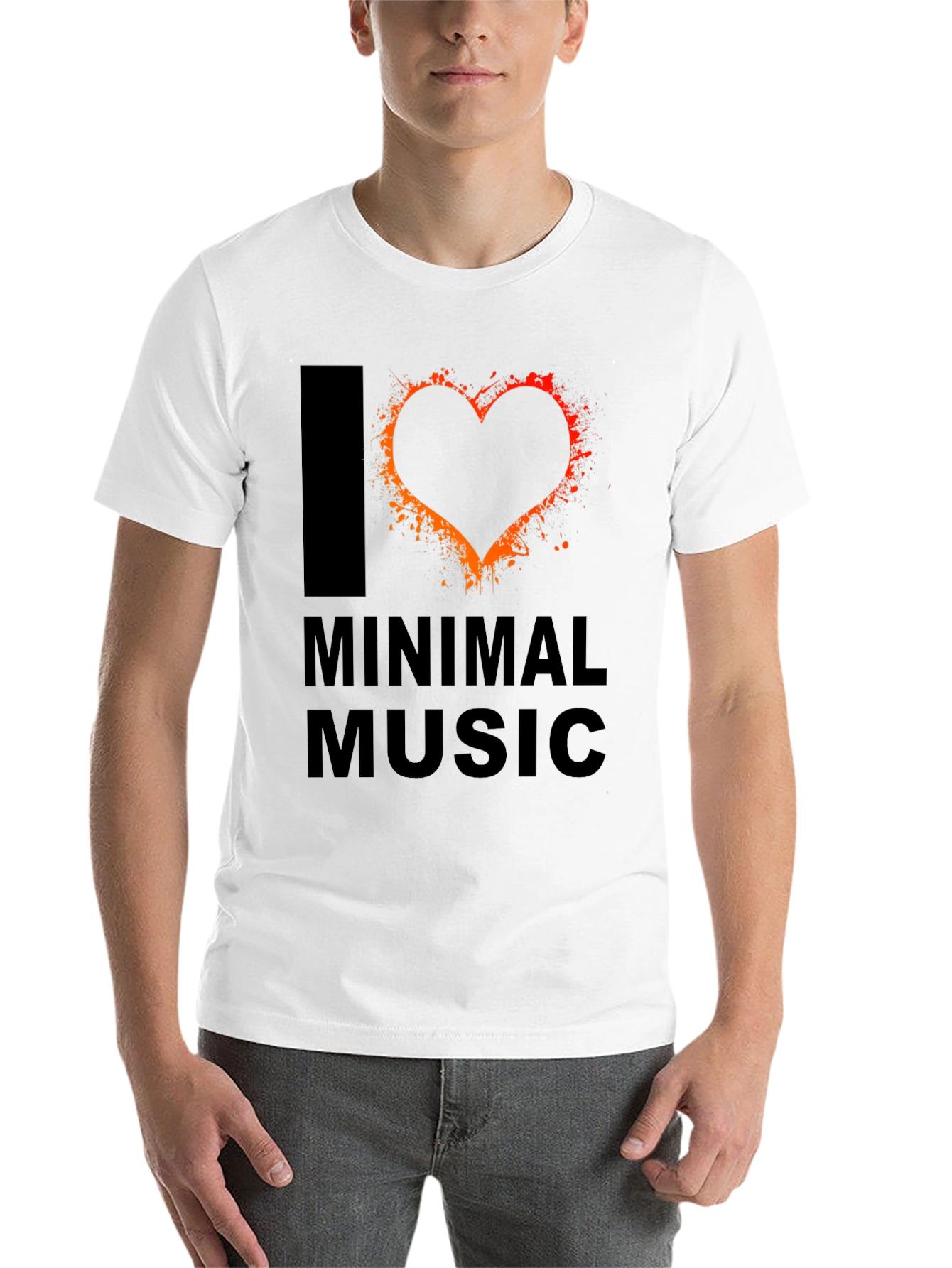 I Love Minimal Music T-Shirt - Unique Graphic Tee
