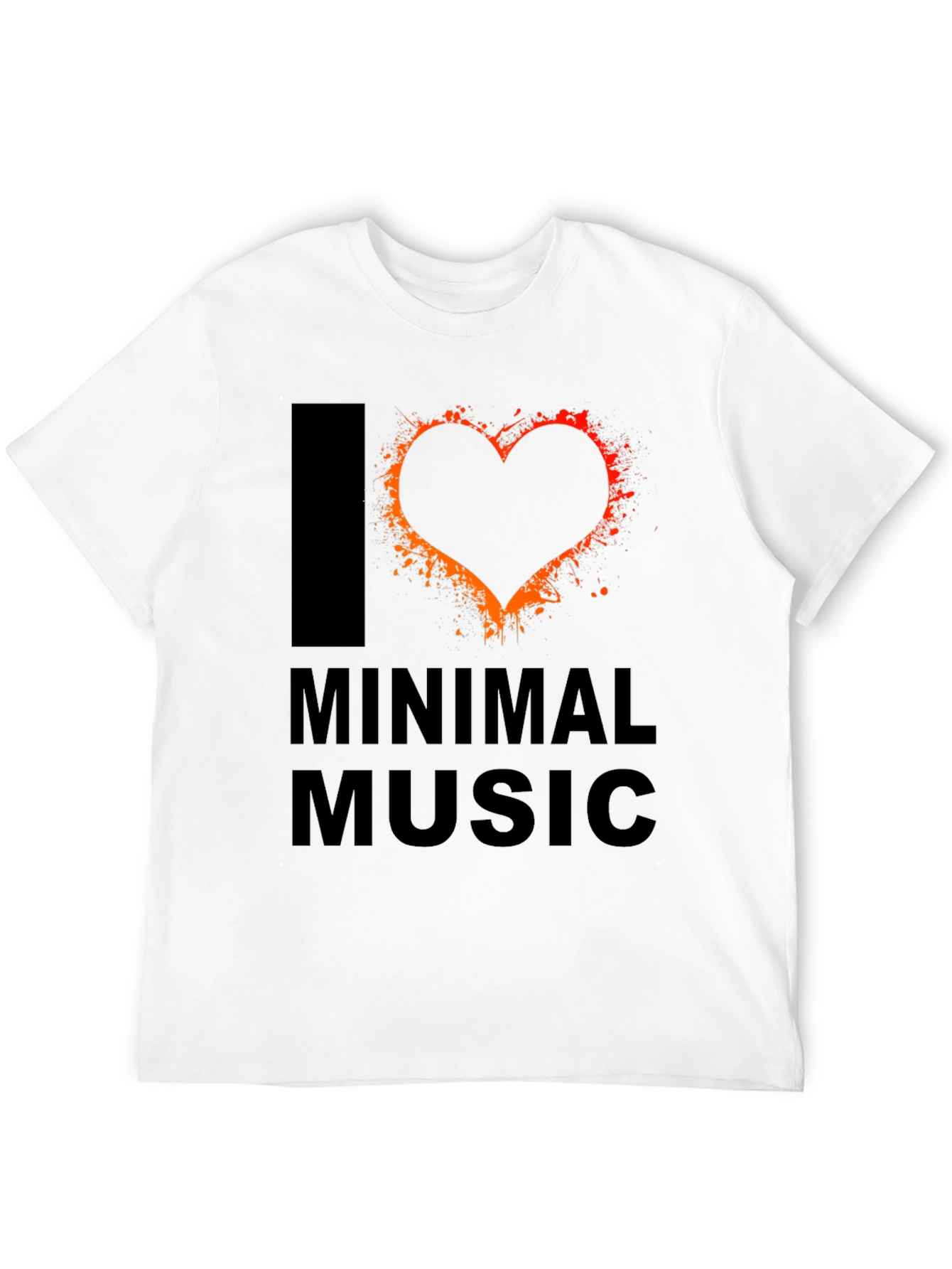 I Love Minimal Music T-Shirt - Unique Graphic Tee