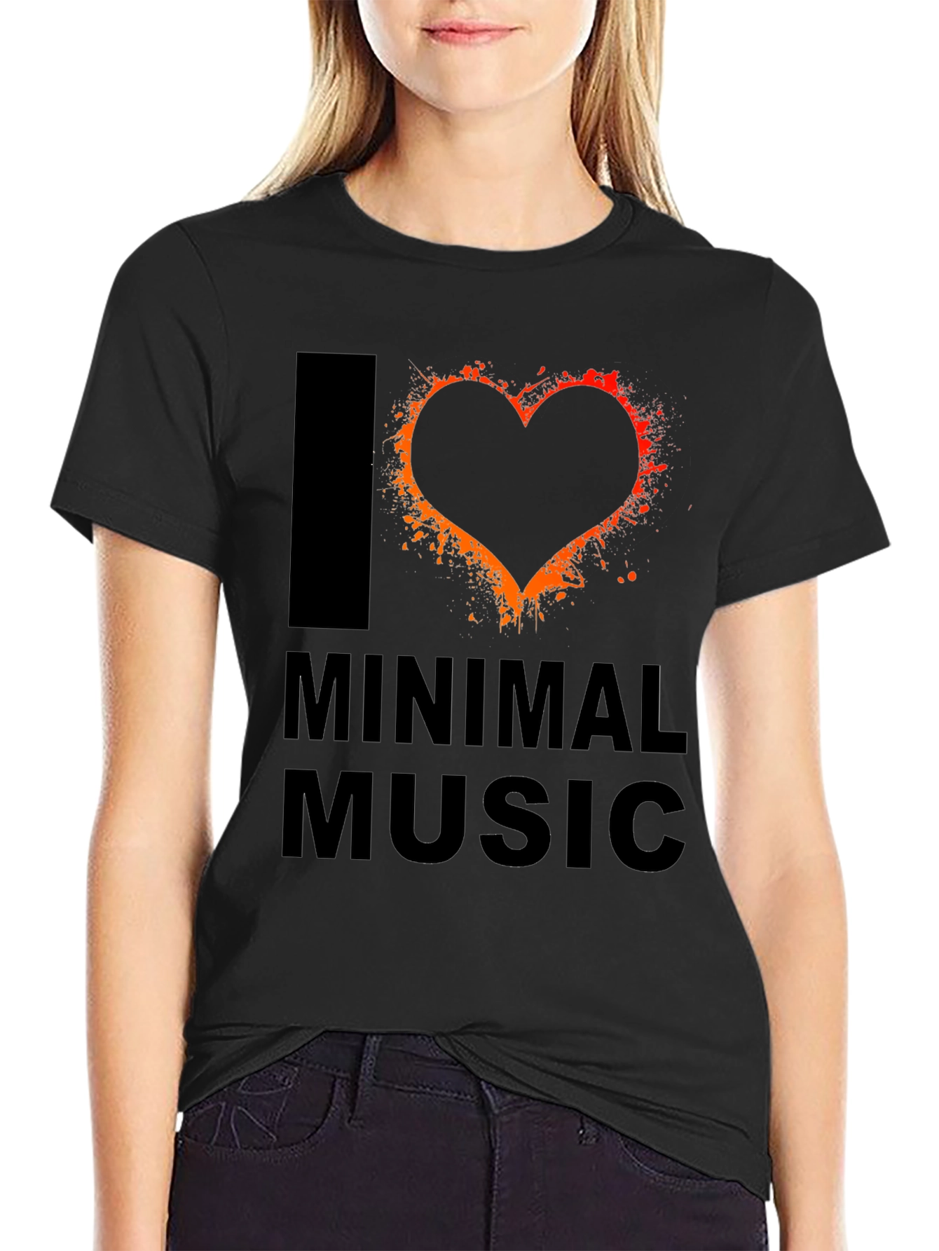 I Love Minimal Music T-Shirt - Unique Graphic Tee