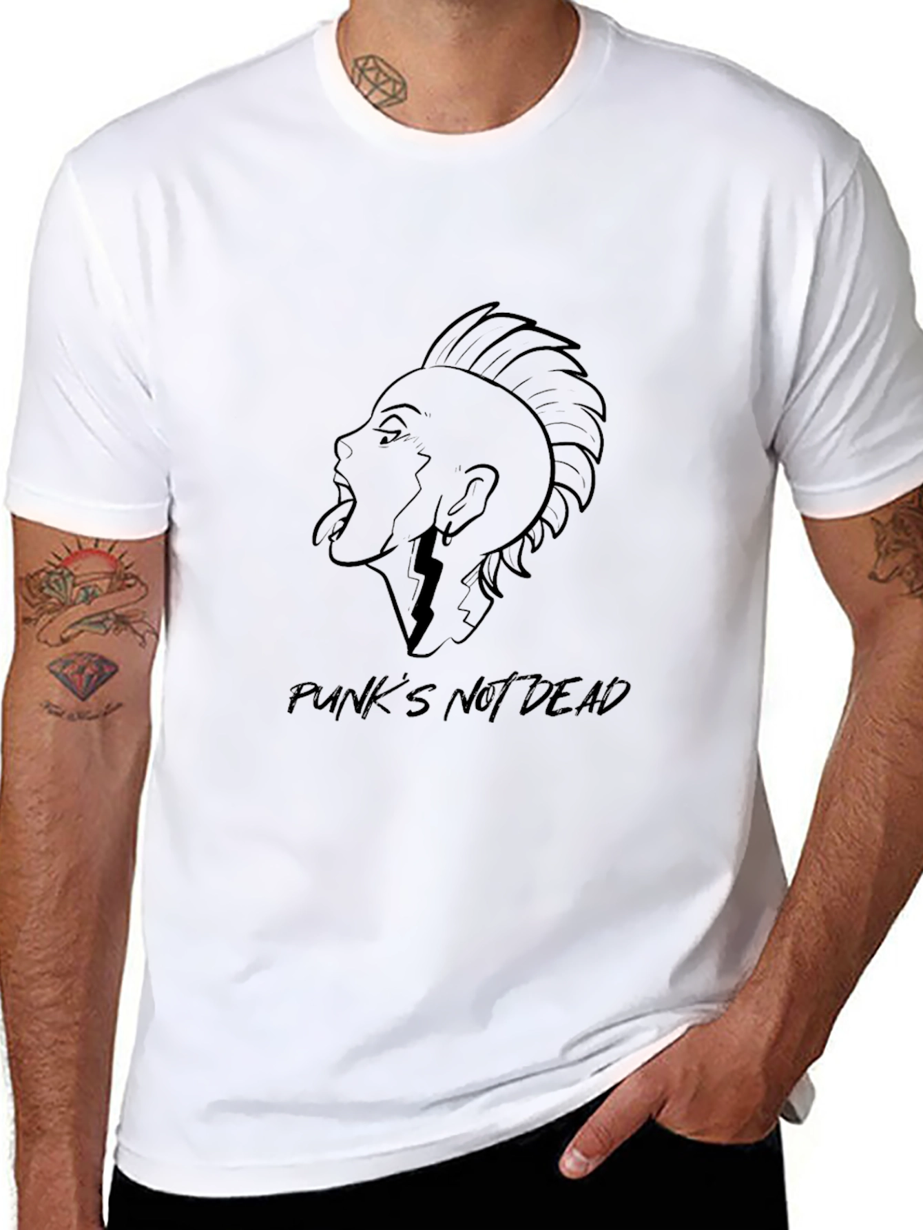 Punks Not Dead Graphic Tee