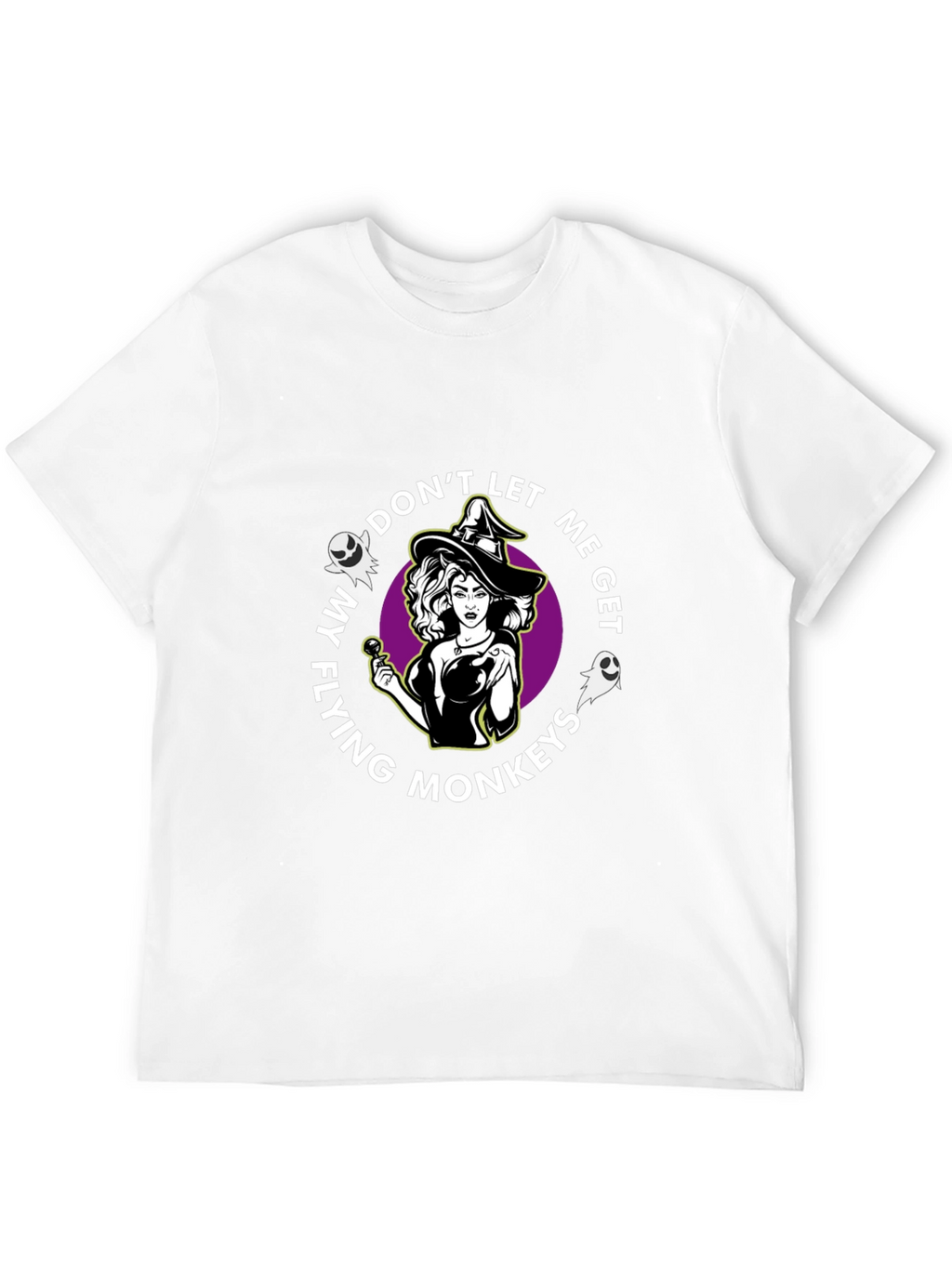 Witch Flying Monkeys Graphic Black T-Shirt