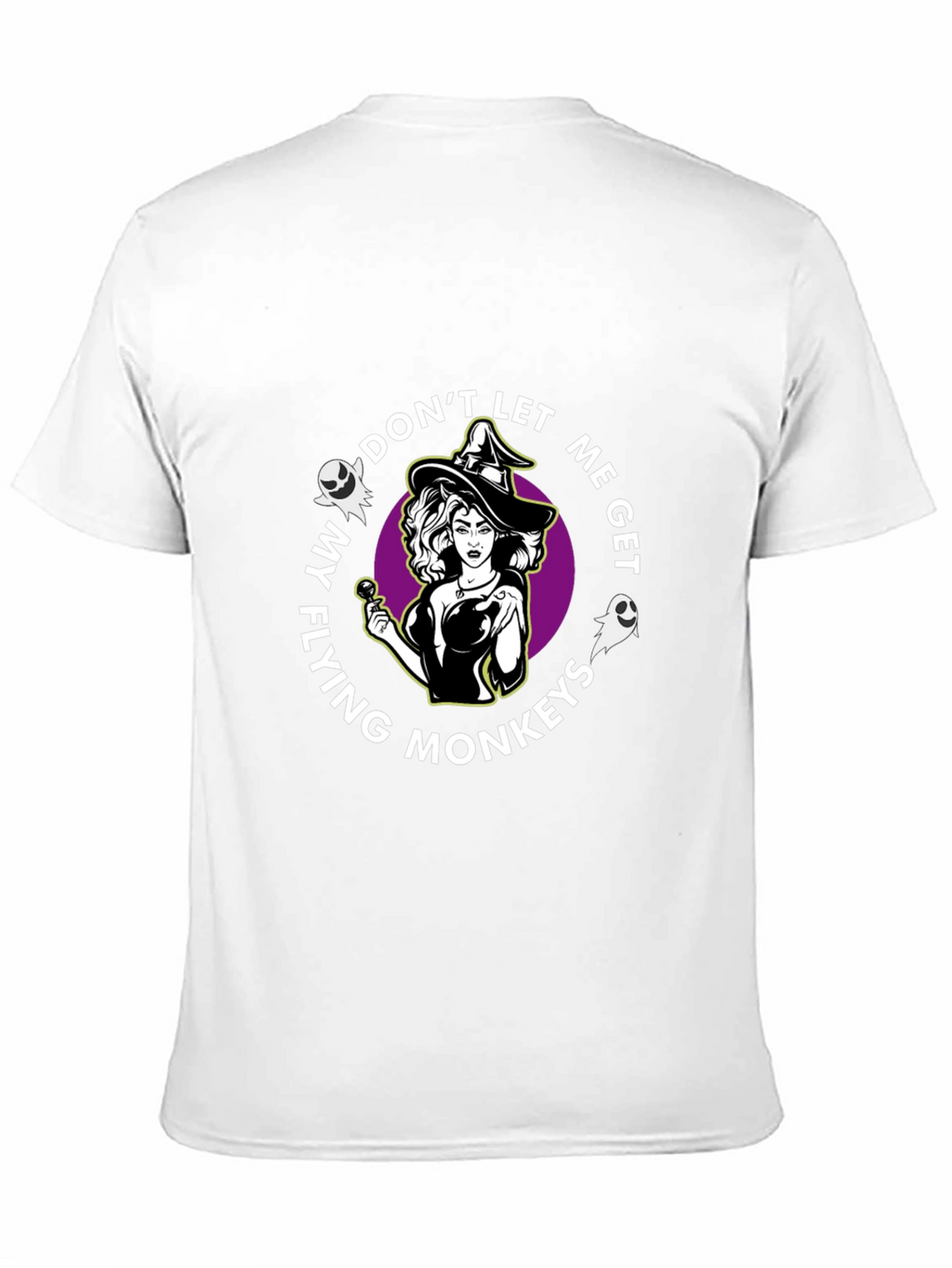 Witch Flying Monkeys Graphic Black T-Shirt