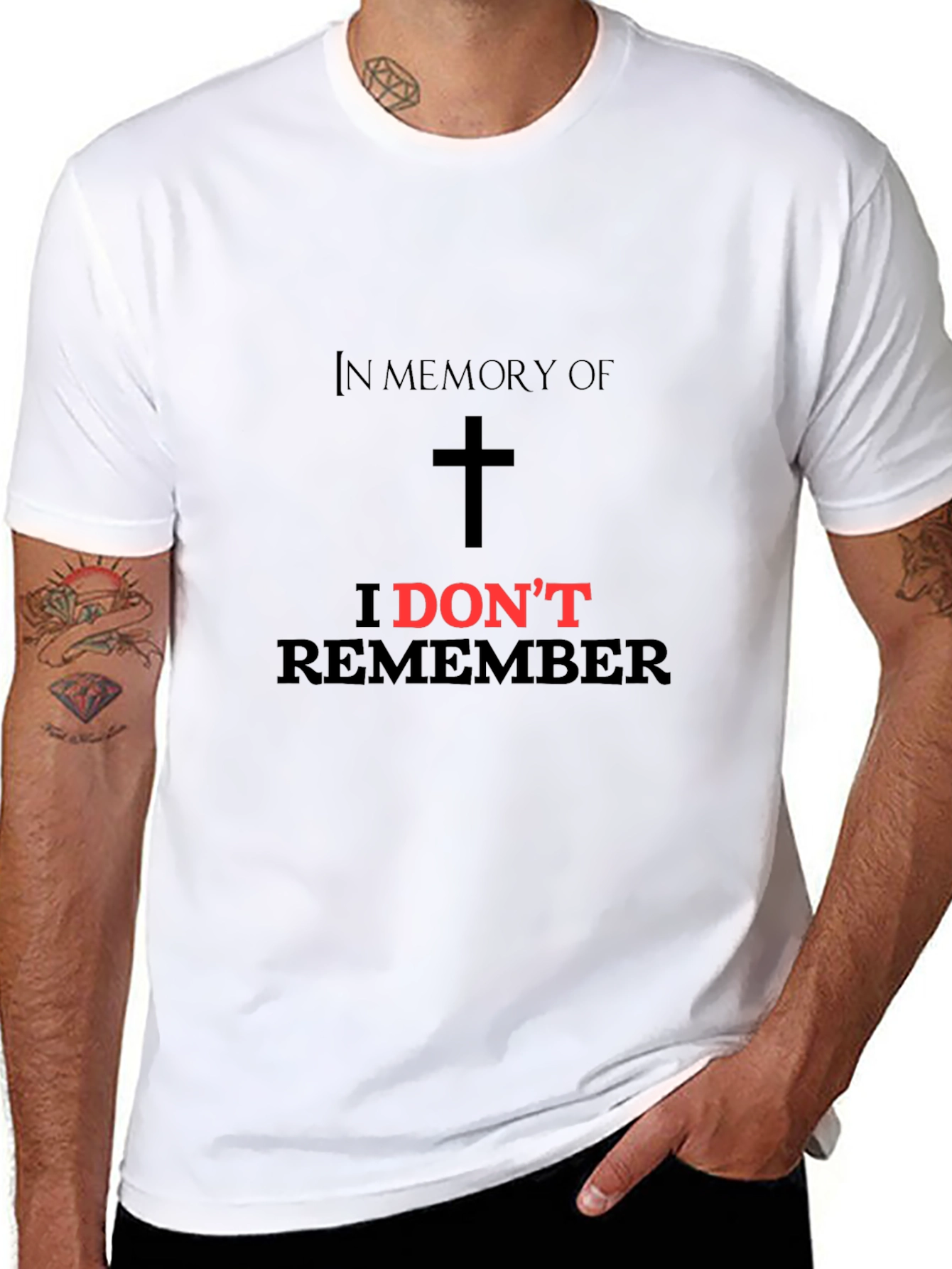 In Memory of I Dont Remember Black T-Shirt