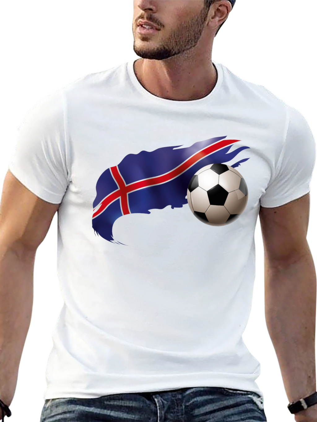 Iceland Flag Soccer T-Shirt