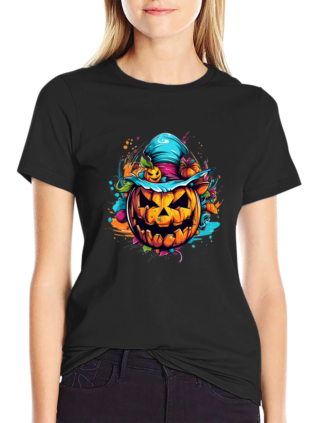 Halloween Pumpkin T-Shirt - Spooky Festive Tee