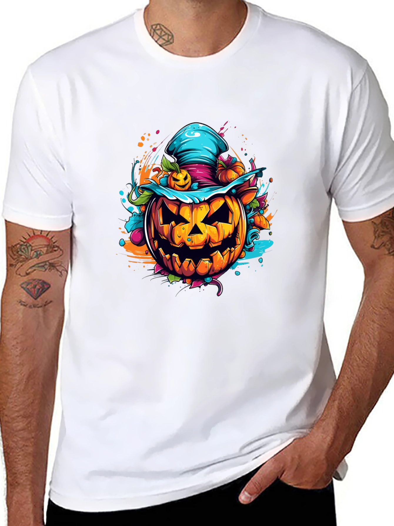 Halloween Pumpkin T-Shirt - Spooky Festive Tee