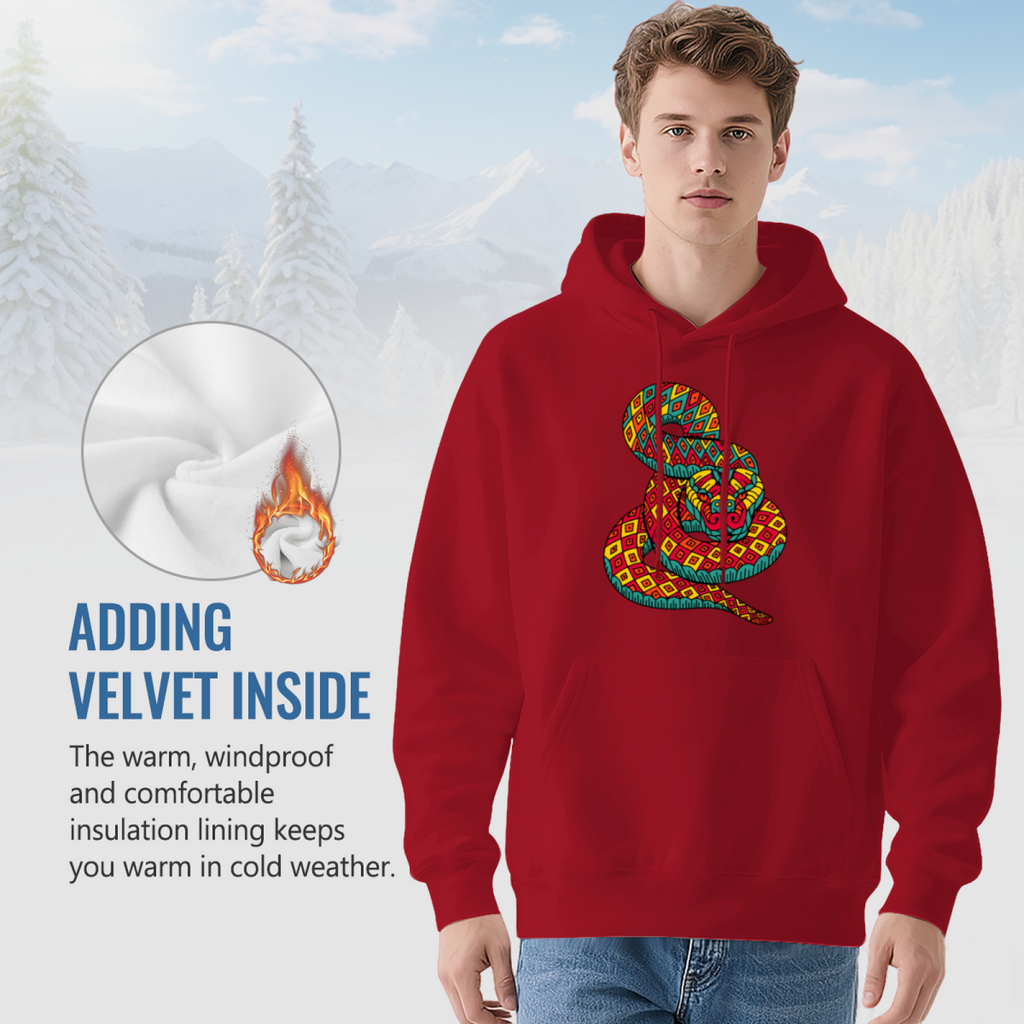 Venomous Cobra Hoodie - Reptile Graphic Sweatshirt for Snake Lovers & Bold Fashion