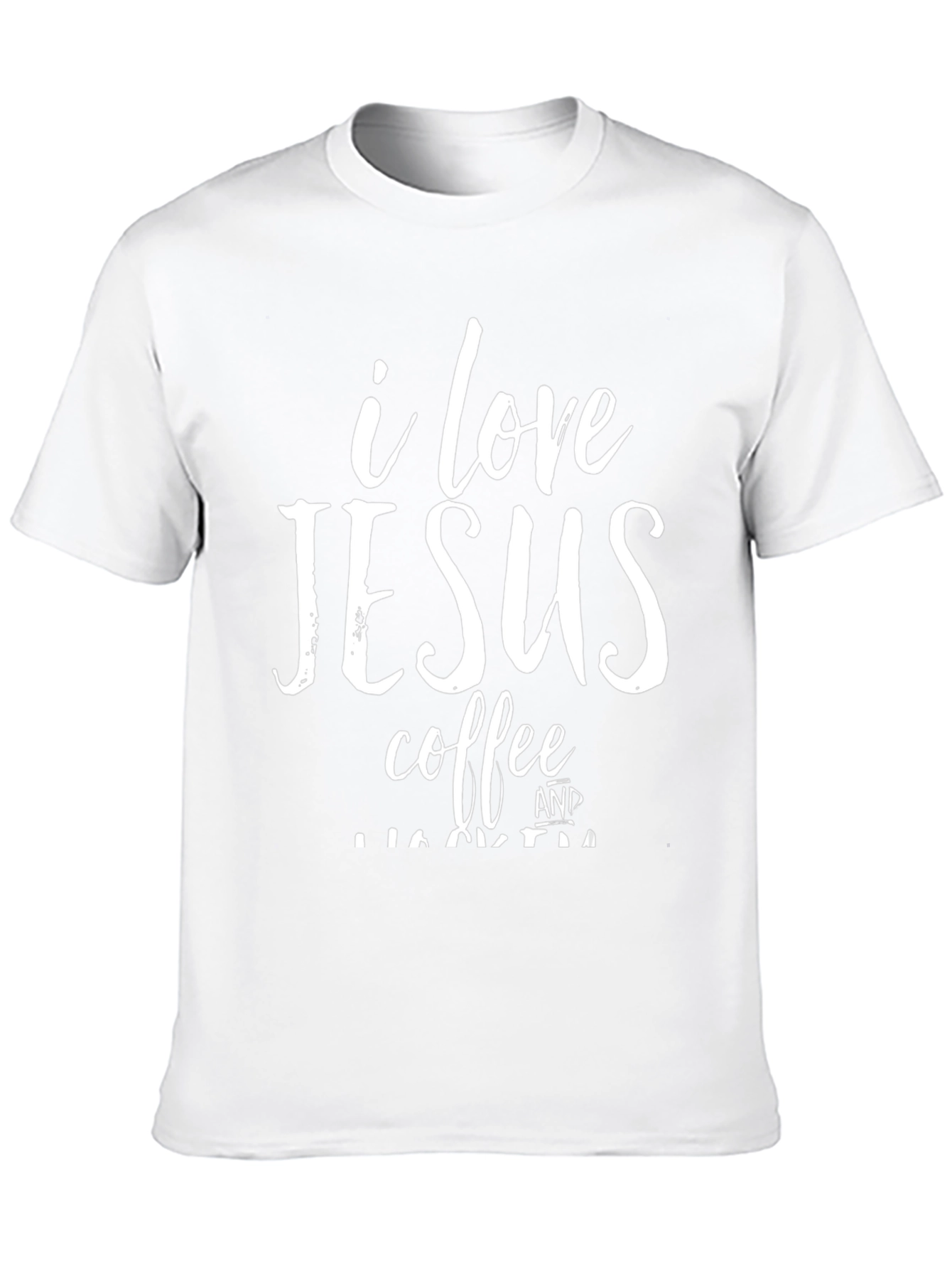 I Love Jesus and Coffee Graphic T-Shirt
