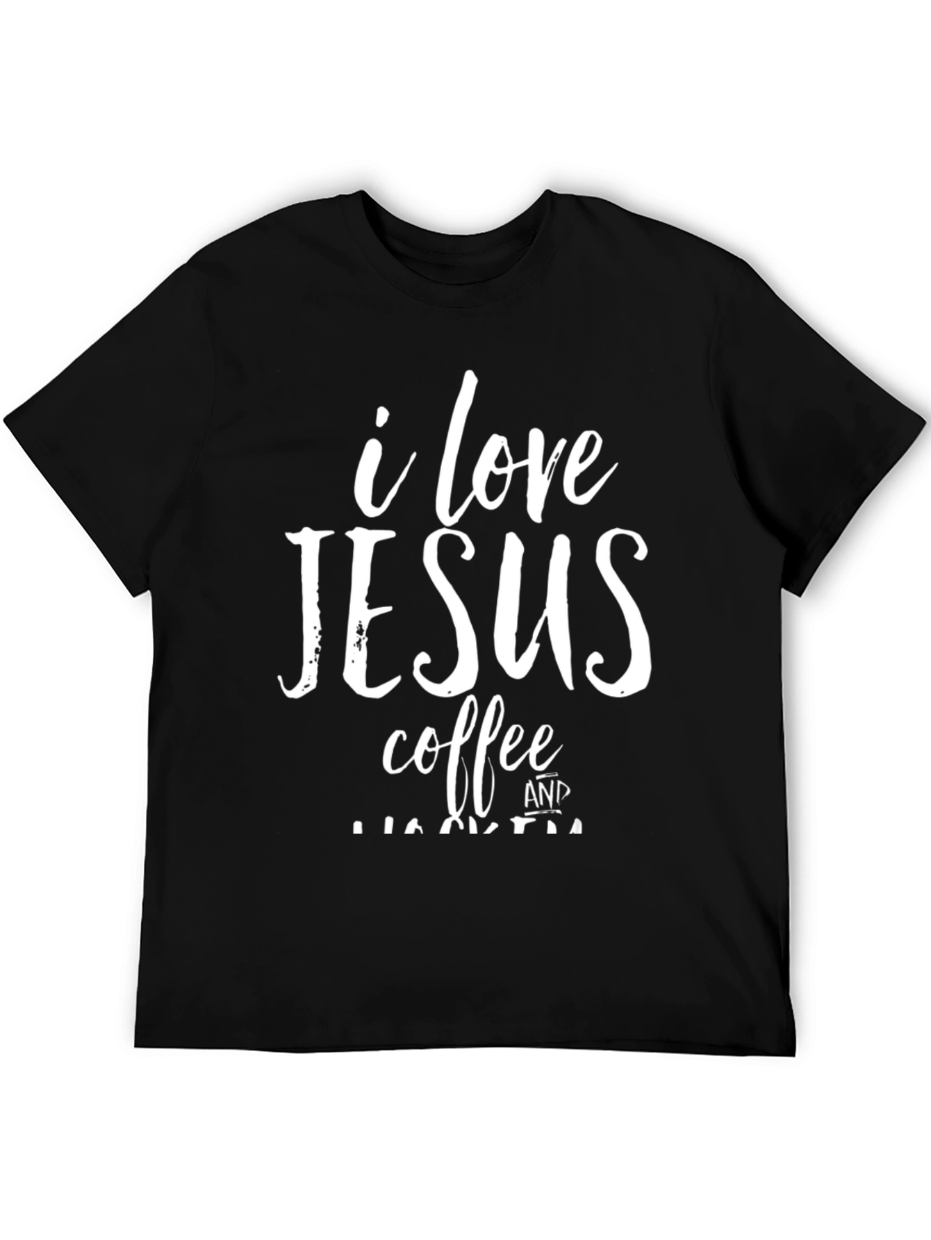 I Love Jesus and Coffee Graphic T-Shirt