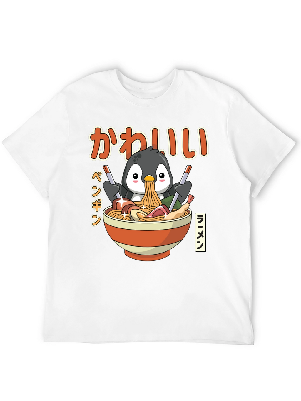 Kawaii Penguin Ramen T-Shirt