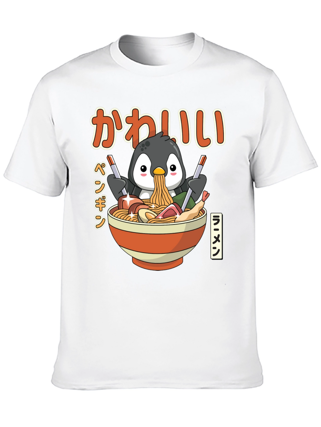 Kawaii Penguin Ramen T-Shirt