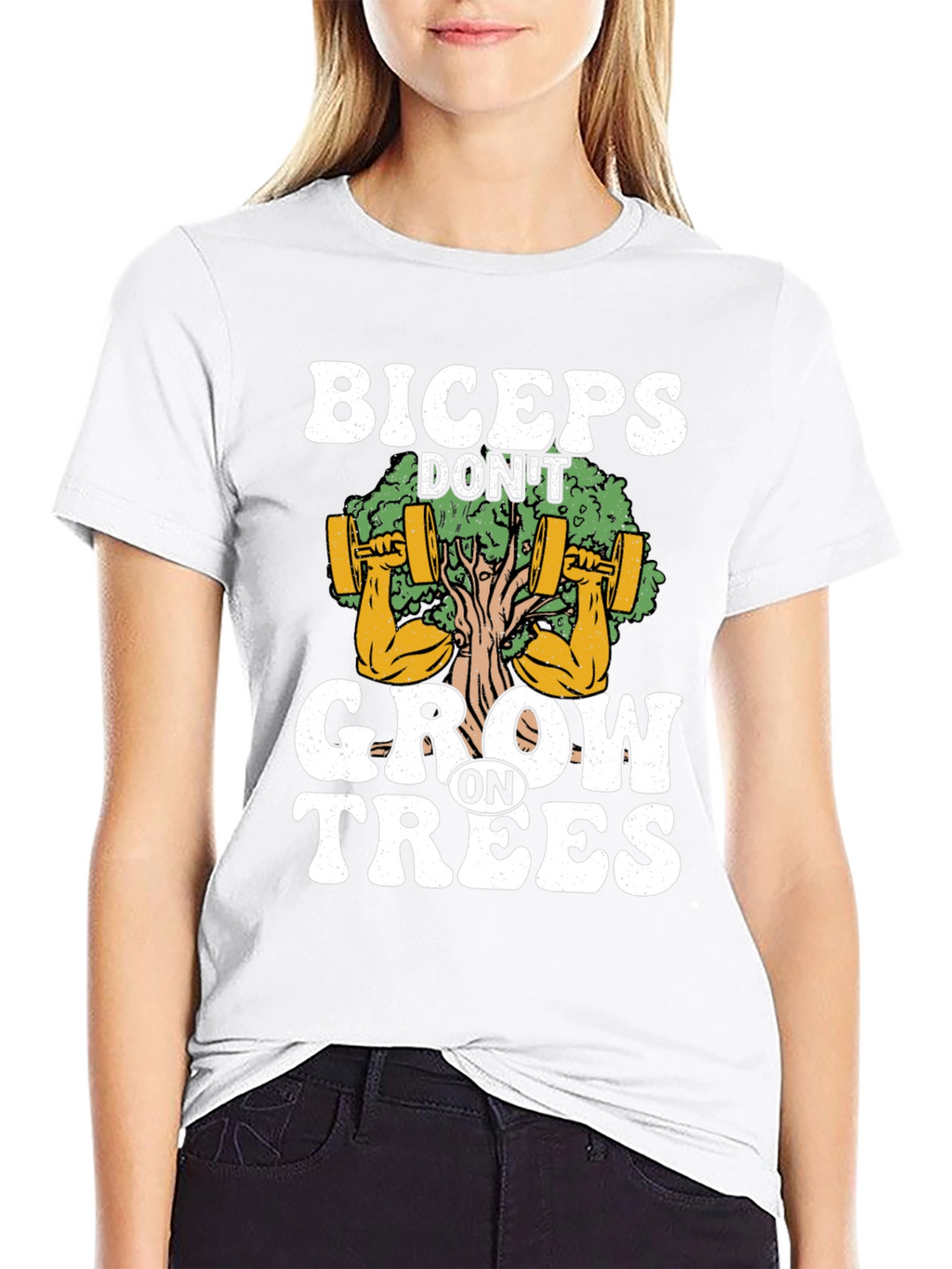 Biceps Dont Grow on Trees Graphic T-Shirt