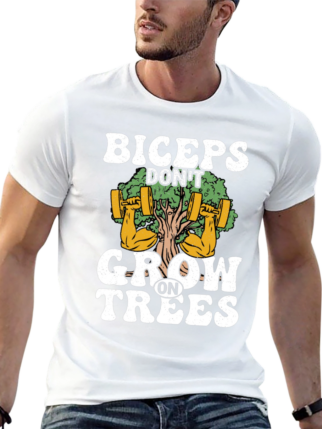 Biceps Dont Grow on Trees Graphic T-Shirt