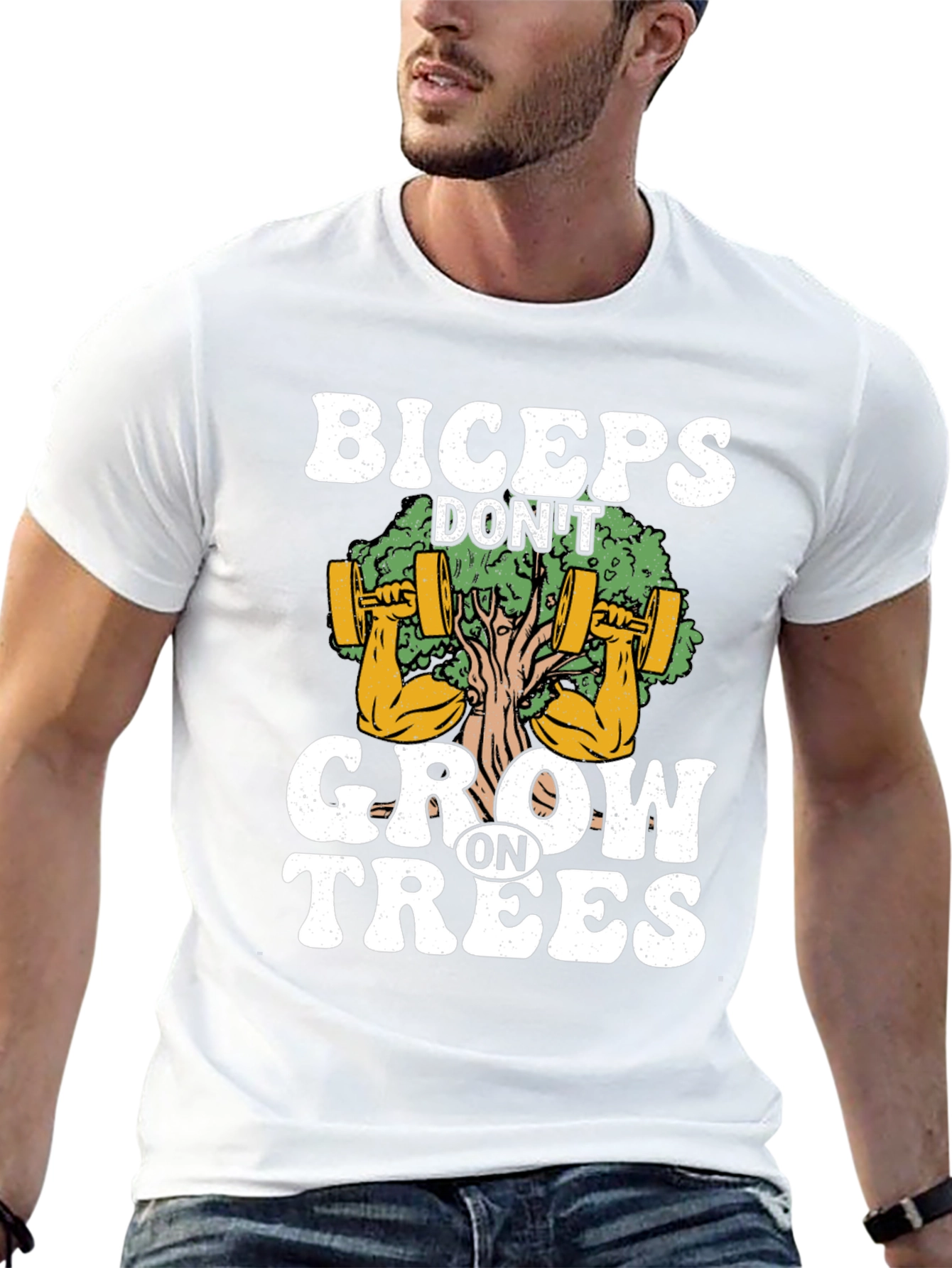 Biceps Dont Grow on Trees Graphic T-Shirt