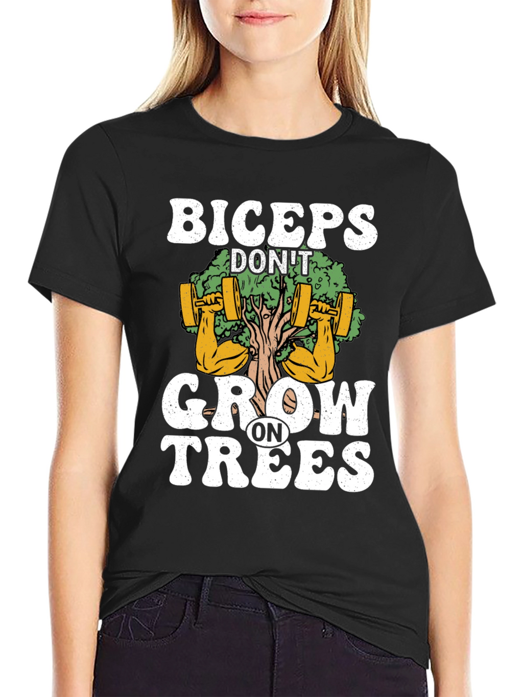 Biceps Dont Grow on Trees Graphic T-Shirt