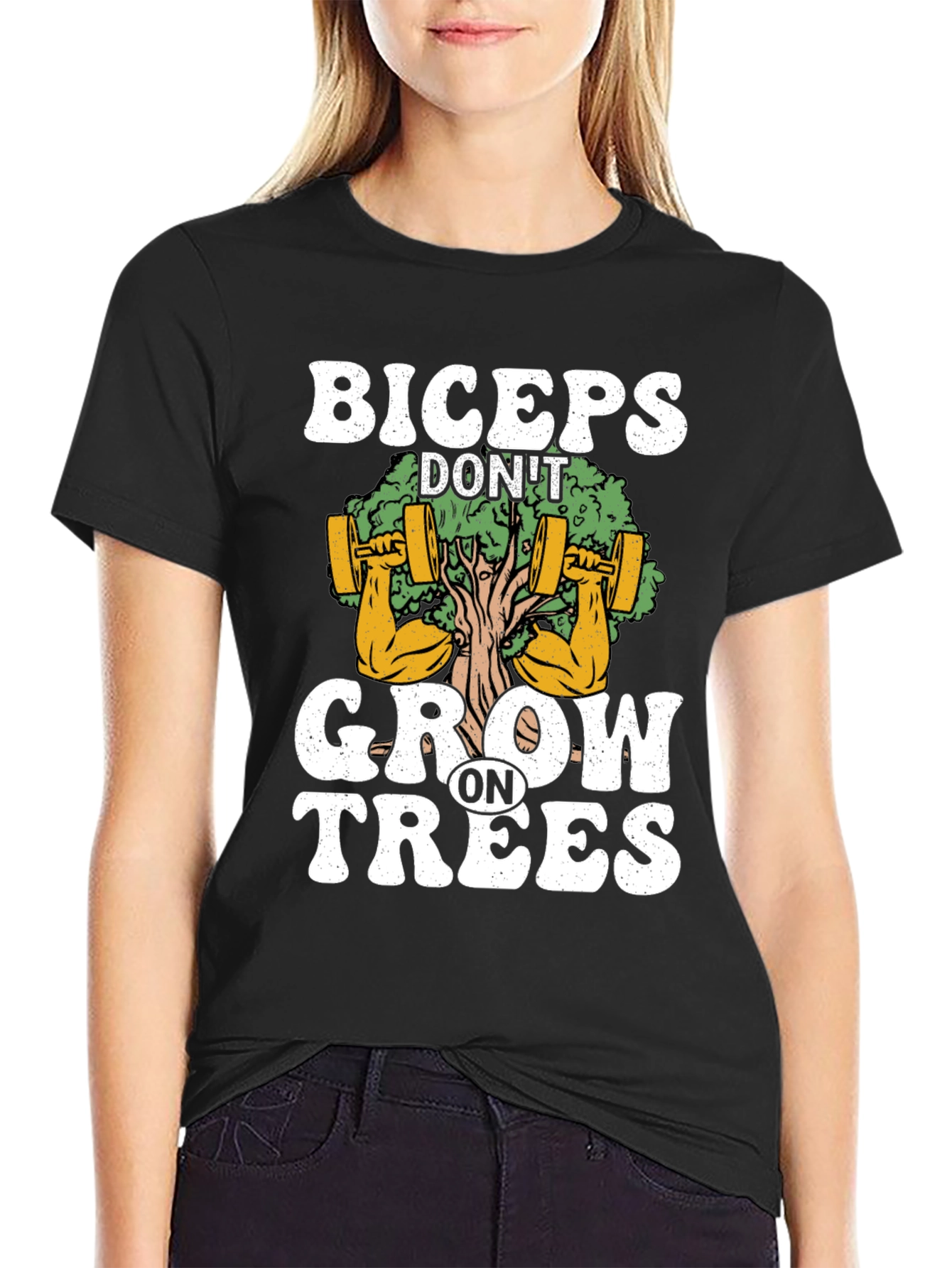 Biceps Dont Grow on Trees Graphic T-Shirt