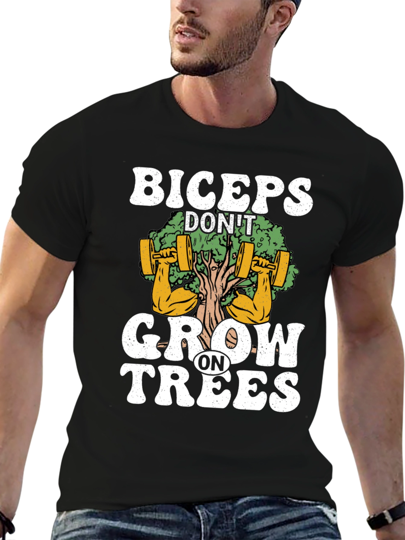 Biceps Dont Grow on Trees Graphic T-Shirt