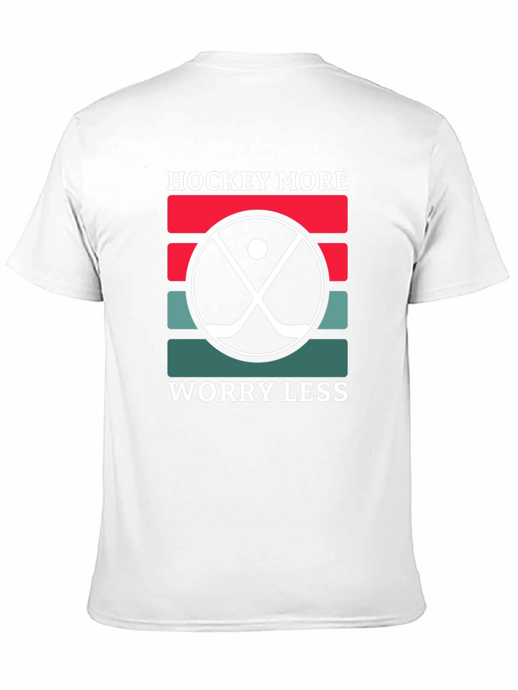 Hockey More Worry Less T-Shirt Novelty Tee