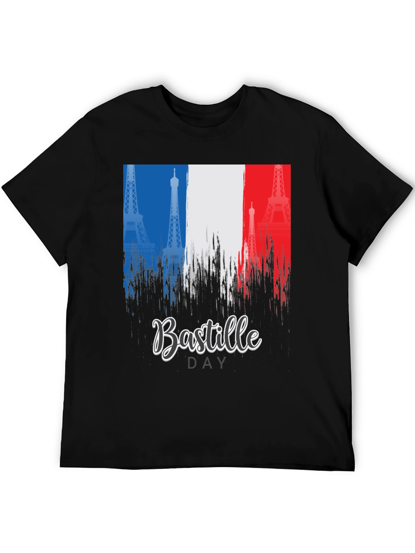 Bastille Day France Flag Eiffel Tower T-Shirt