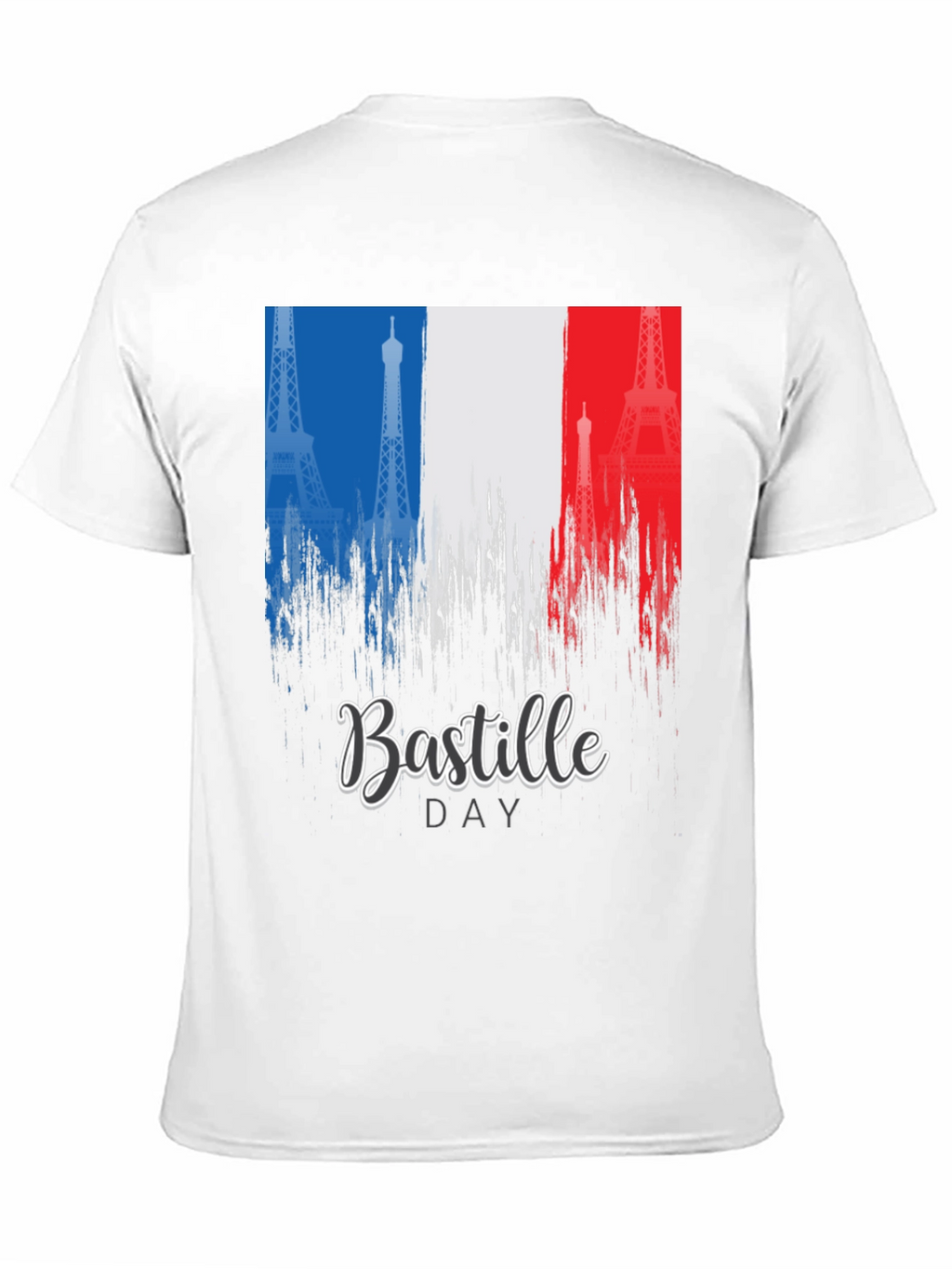Bastille Day France Flag Eiffel Tower T-Shirt