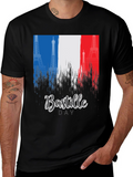 Bastille Day France Flag Eiffel Tower T-Shirt