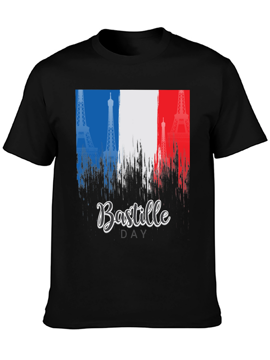 Bastille Day France Flag Eiffel Tower T-Shirt