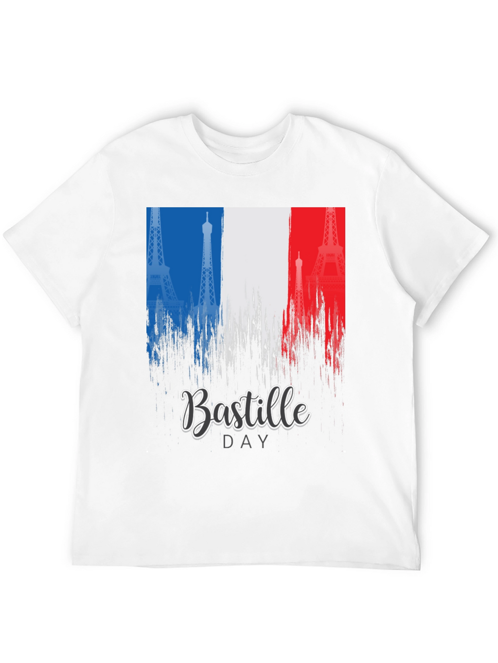 Bastille Day France Flag Eiffel Tower T-Shirt