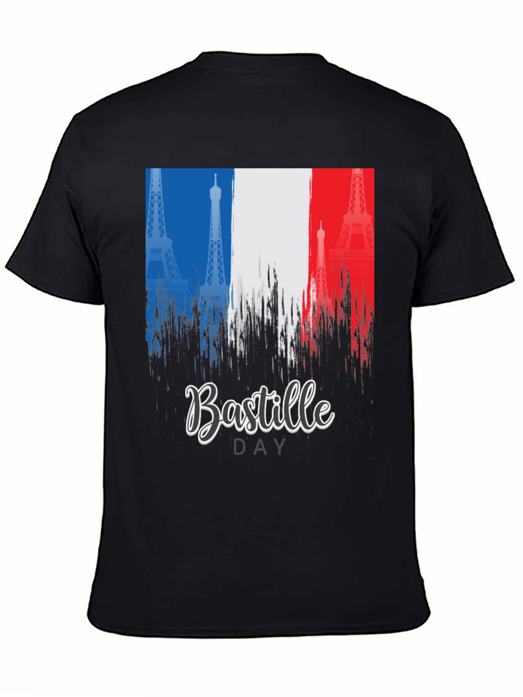 Bastille Day France Flag Eiffel Tower T-Shirt