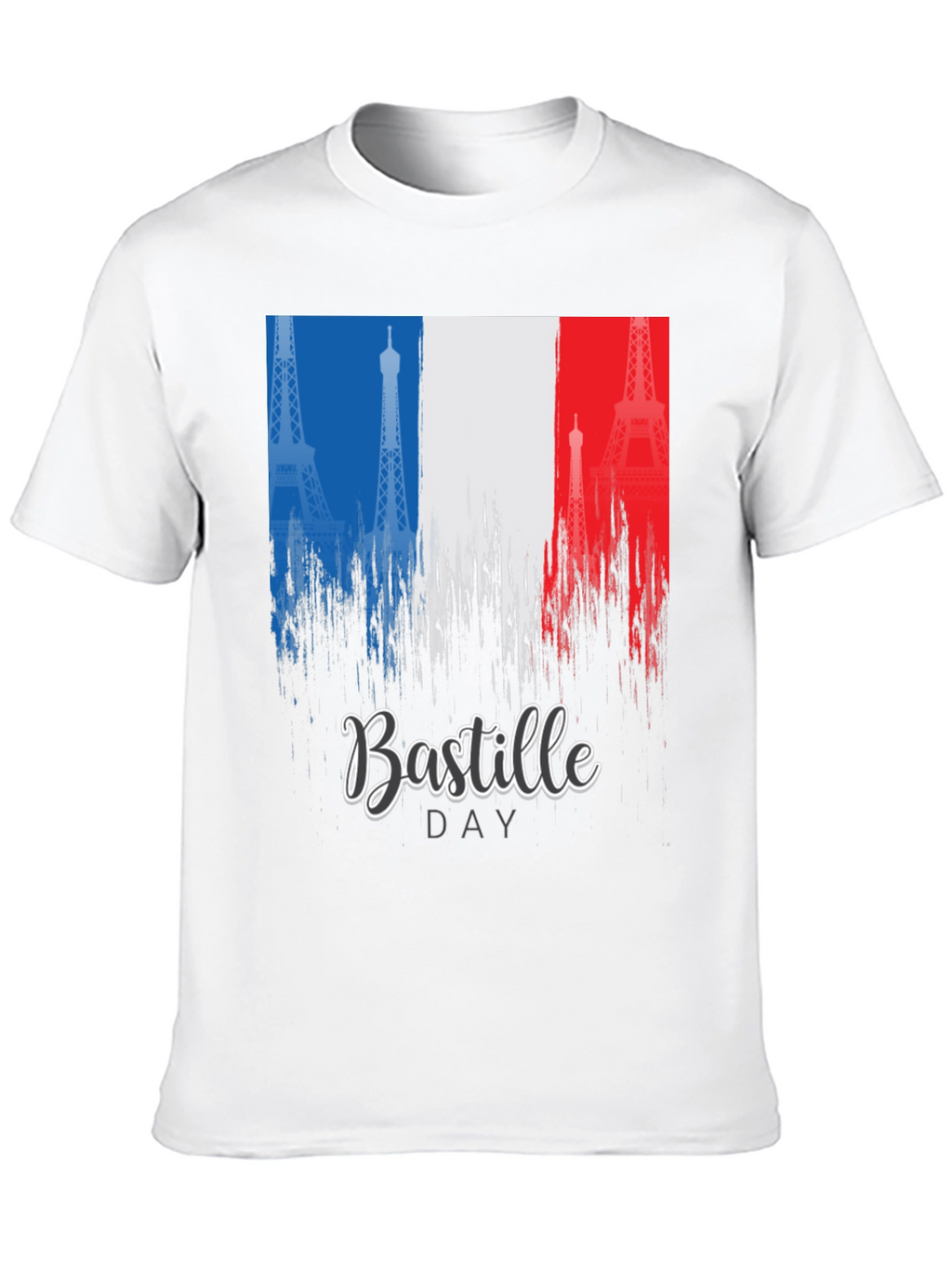 Bastille Day France Flag Eiffel Tower T-Shirt