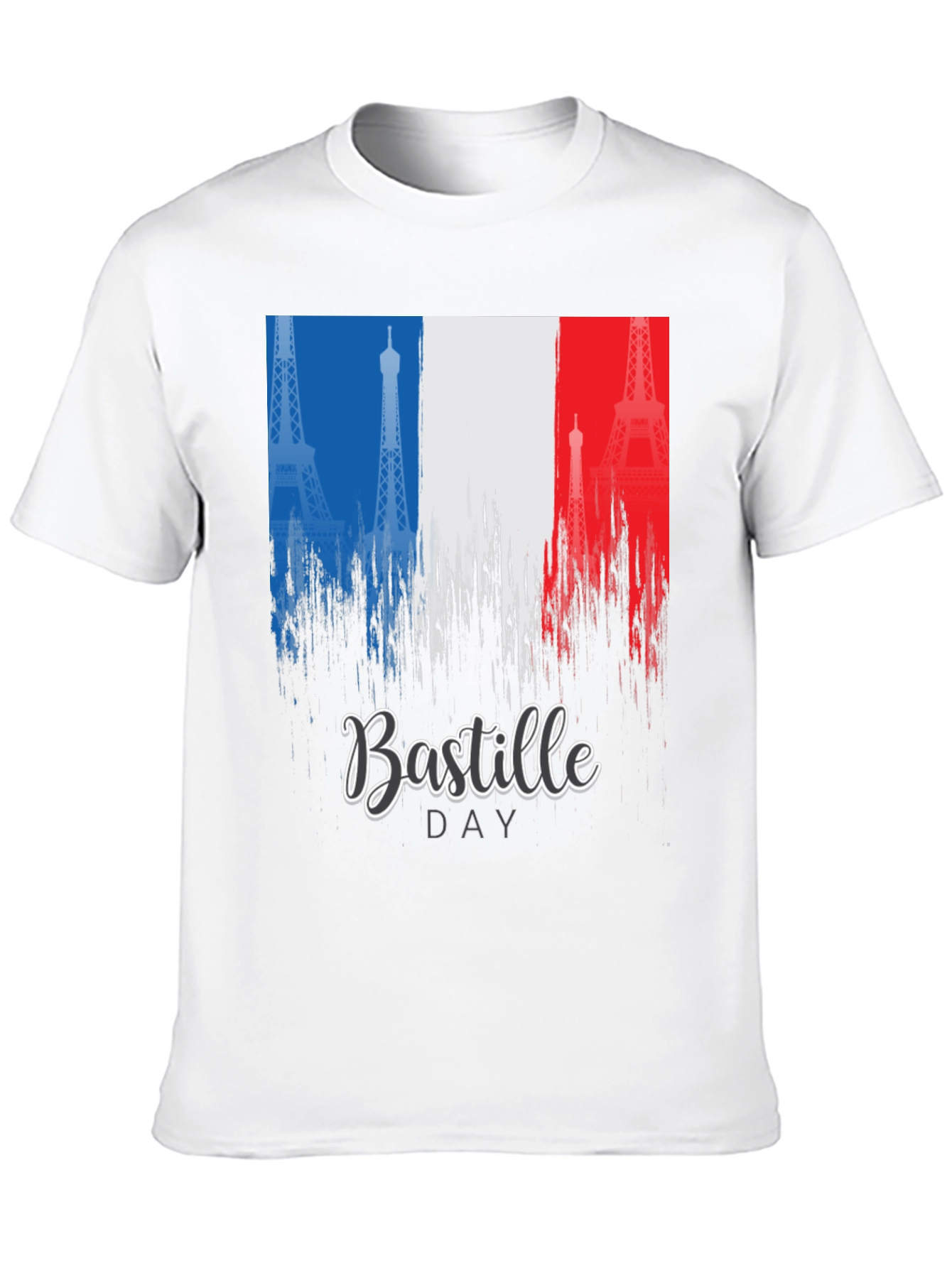 Bastille Day France Flag Eiffel Tower T-Shirt