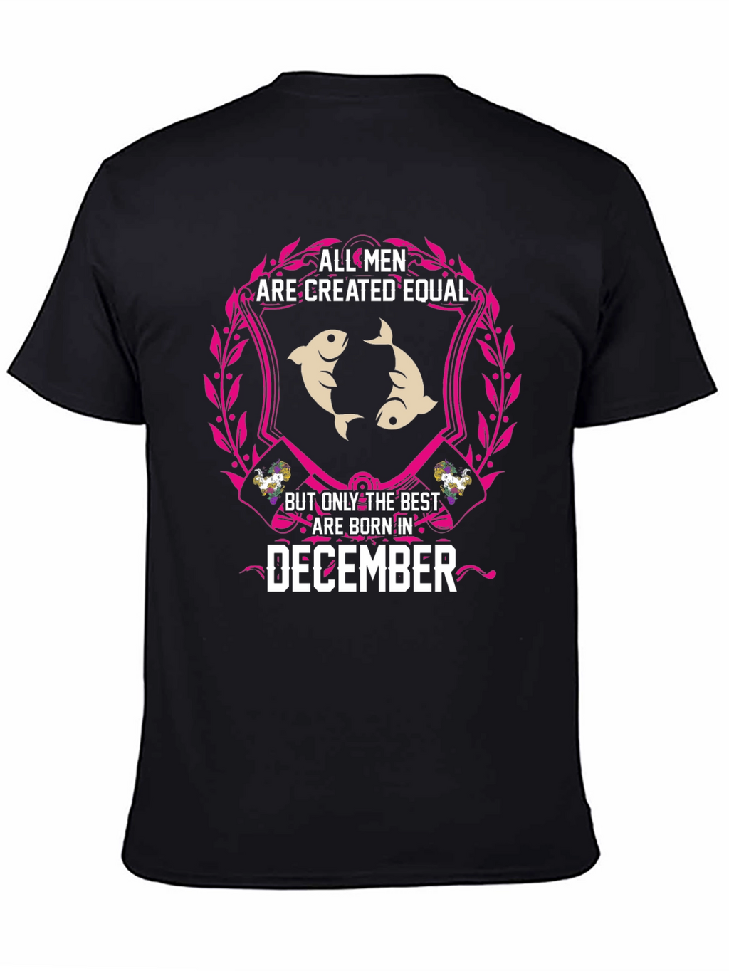 December Birthday Pisces Mens T-Shirt