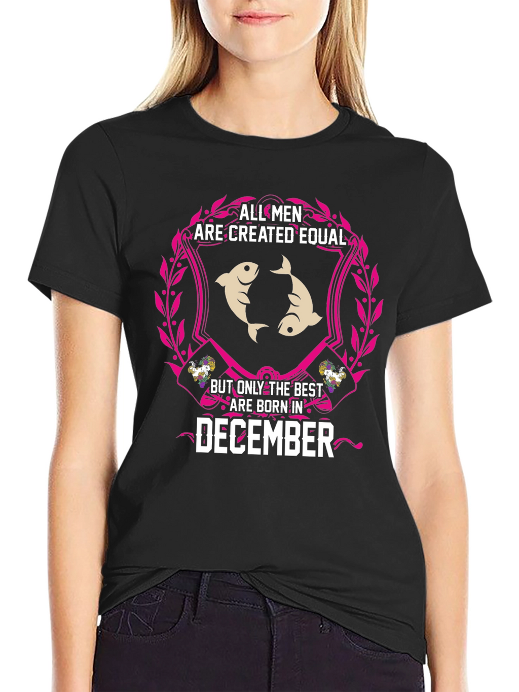 December Birthday Pisces Mens T-Shirt