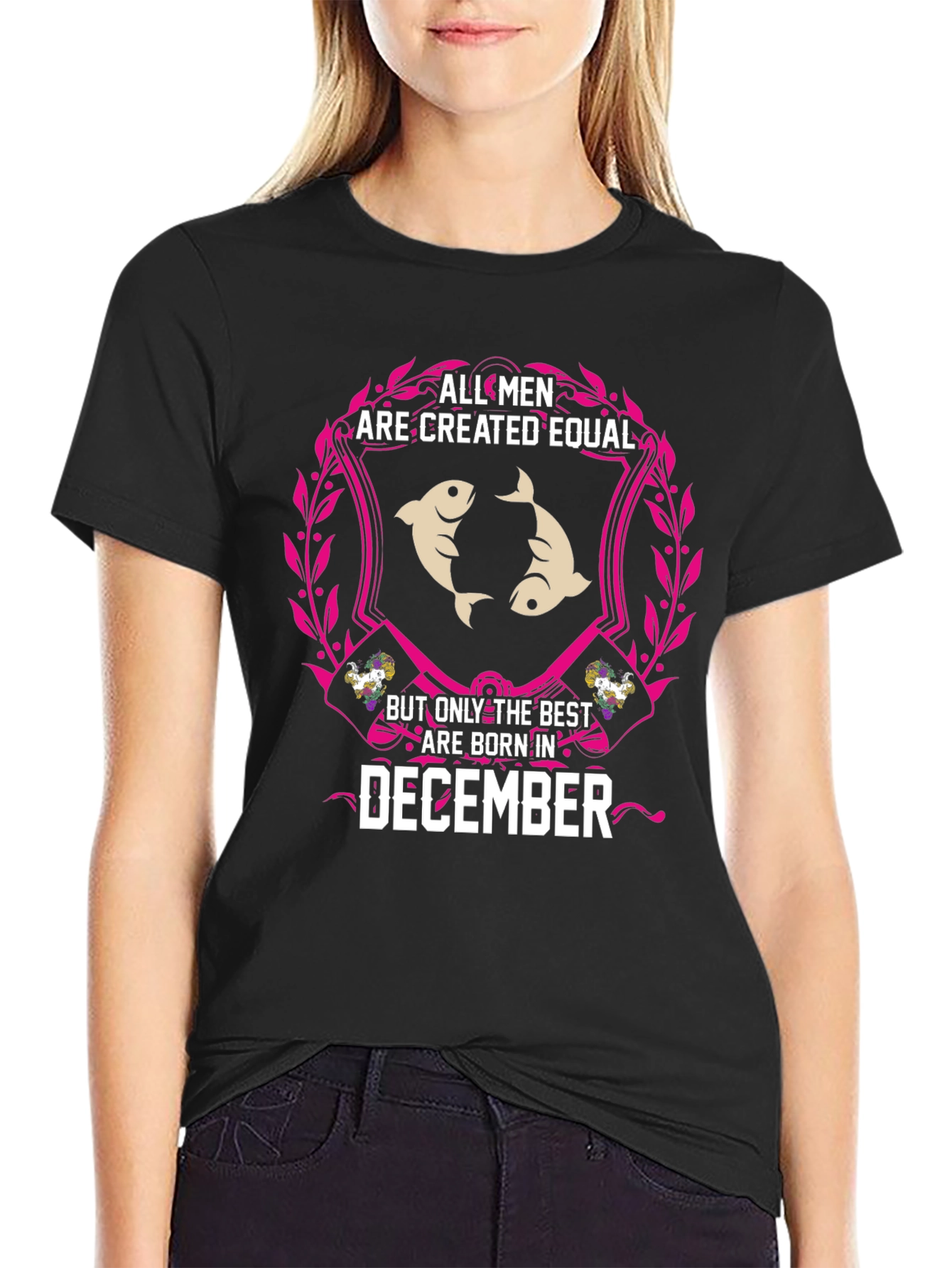 December Birthday Pisces Mens T-Shirt
